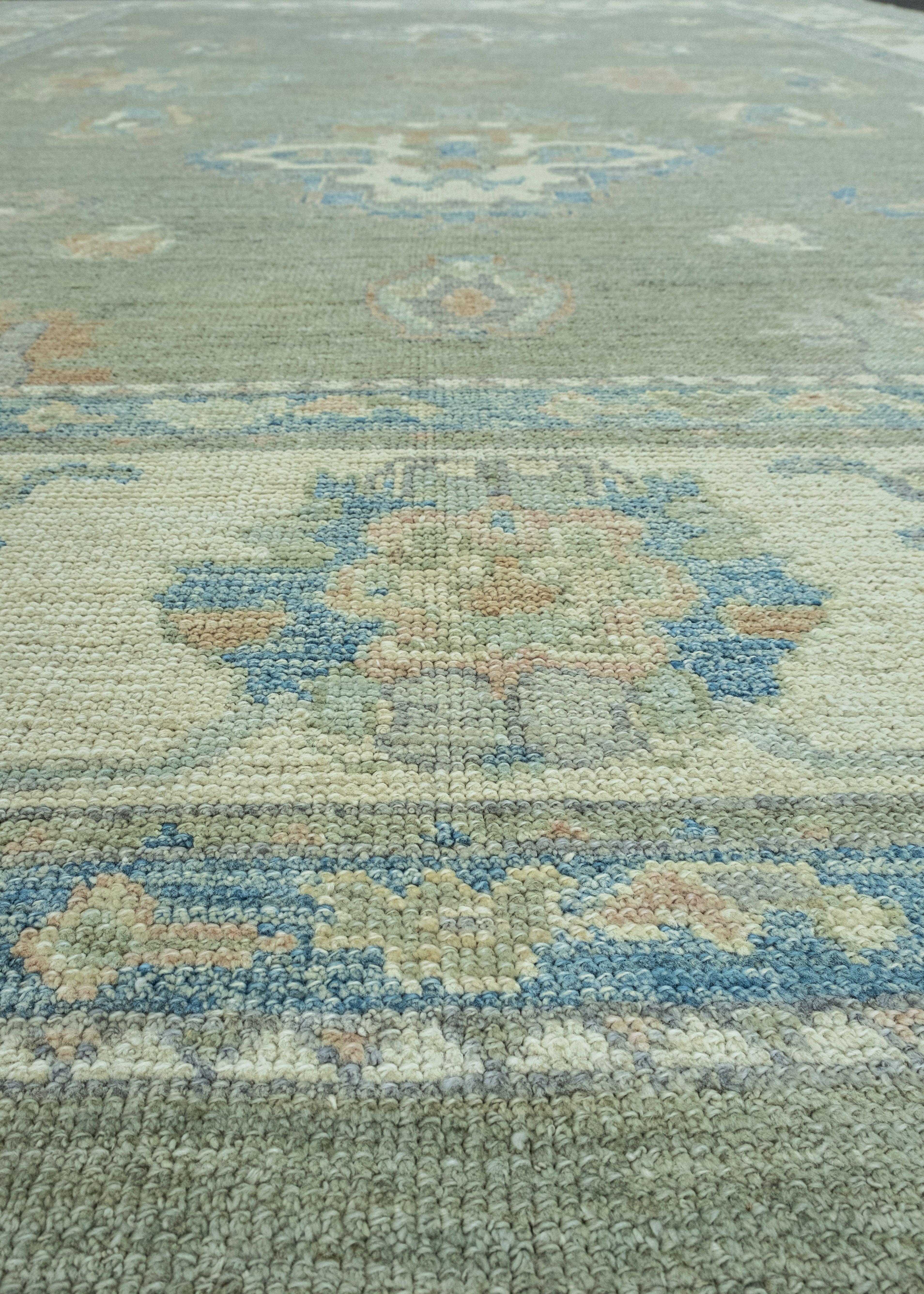 Contemporary Turkish Oushak Rug 10'2