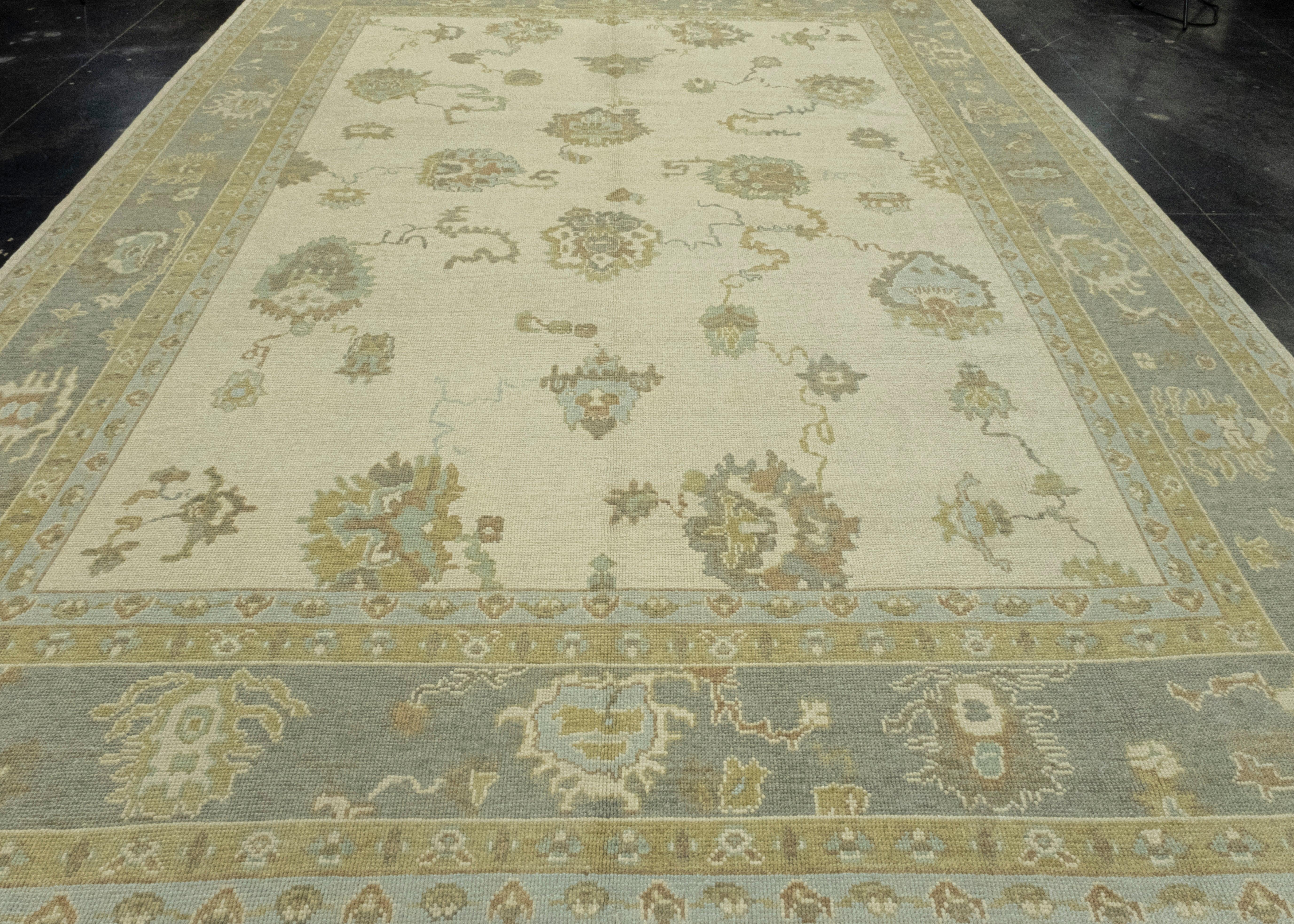 Turkish Oushak Rug 10'3