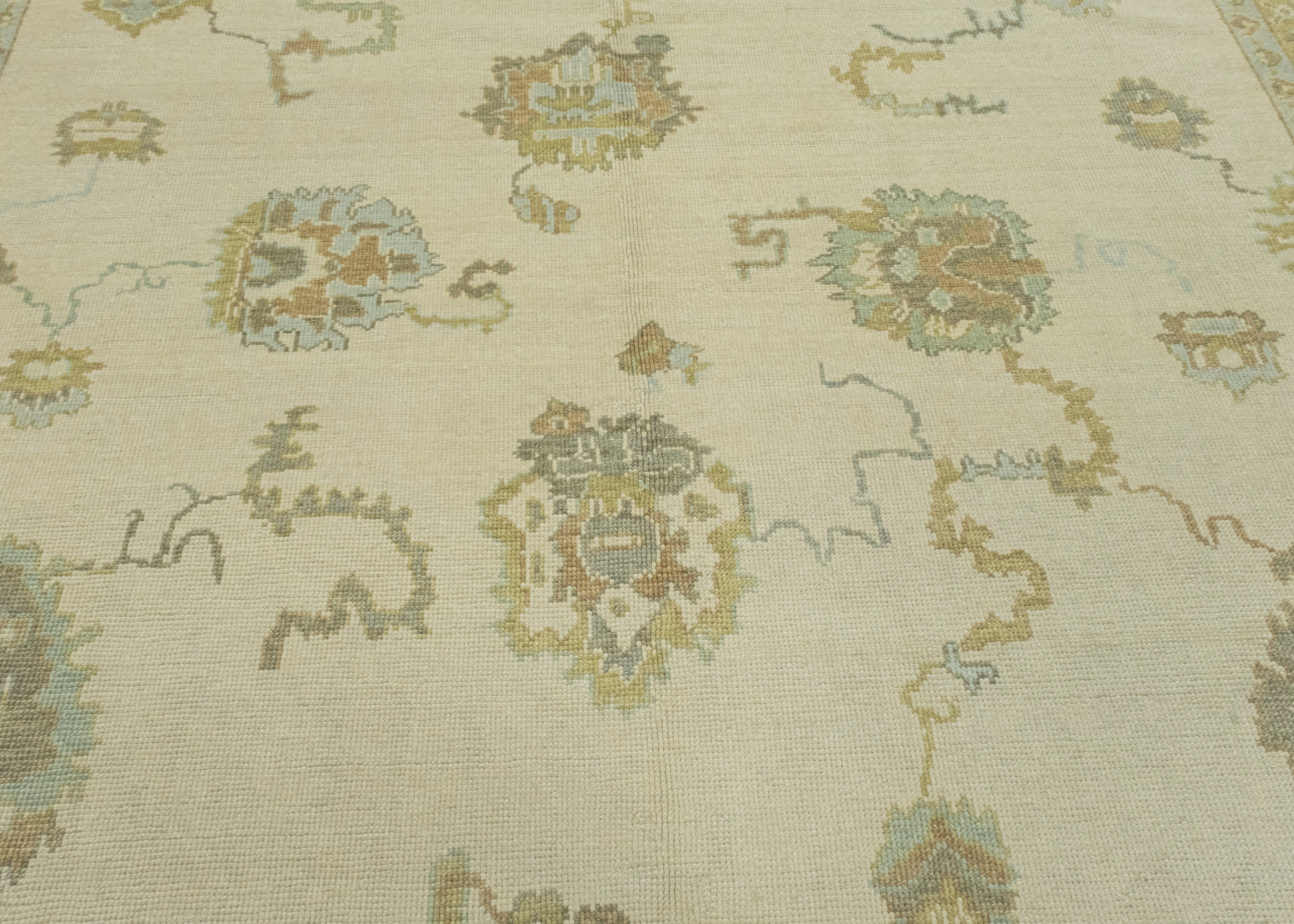 Contemporary Turkish Oushak Rug 10'3