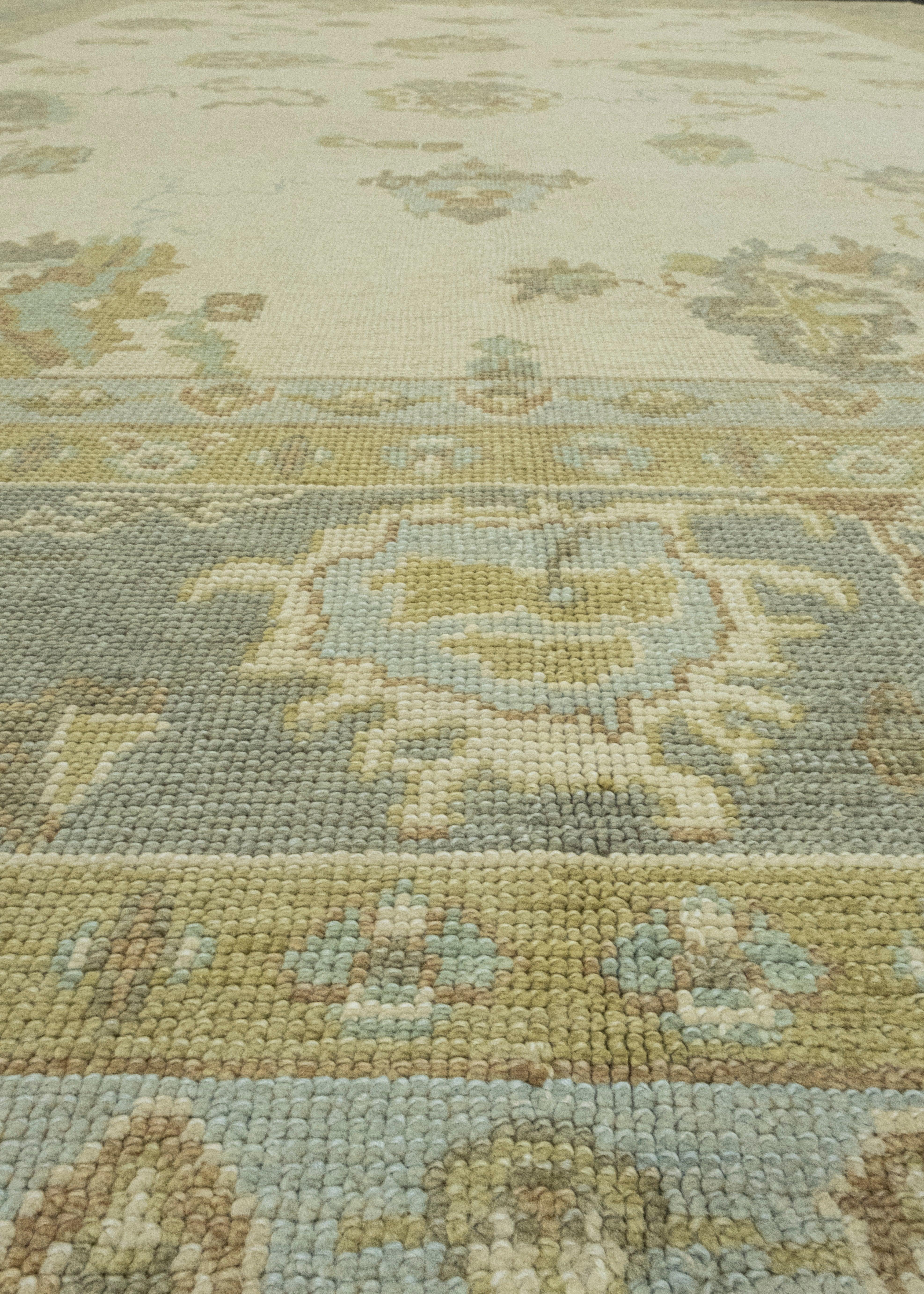 Wool Turkish Oushak Rug 10'3