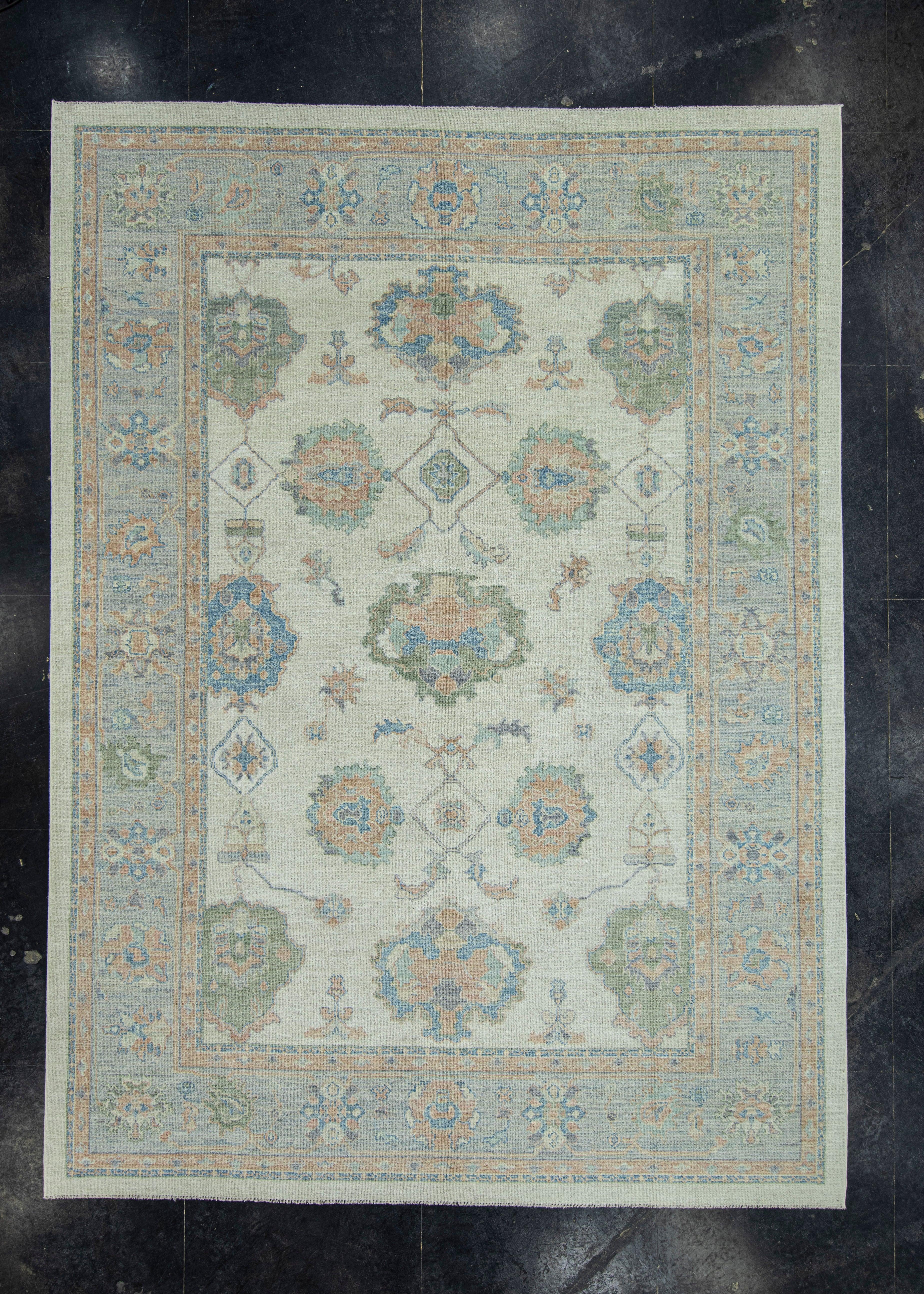 Turkish Oushak Rug 10'3