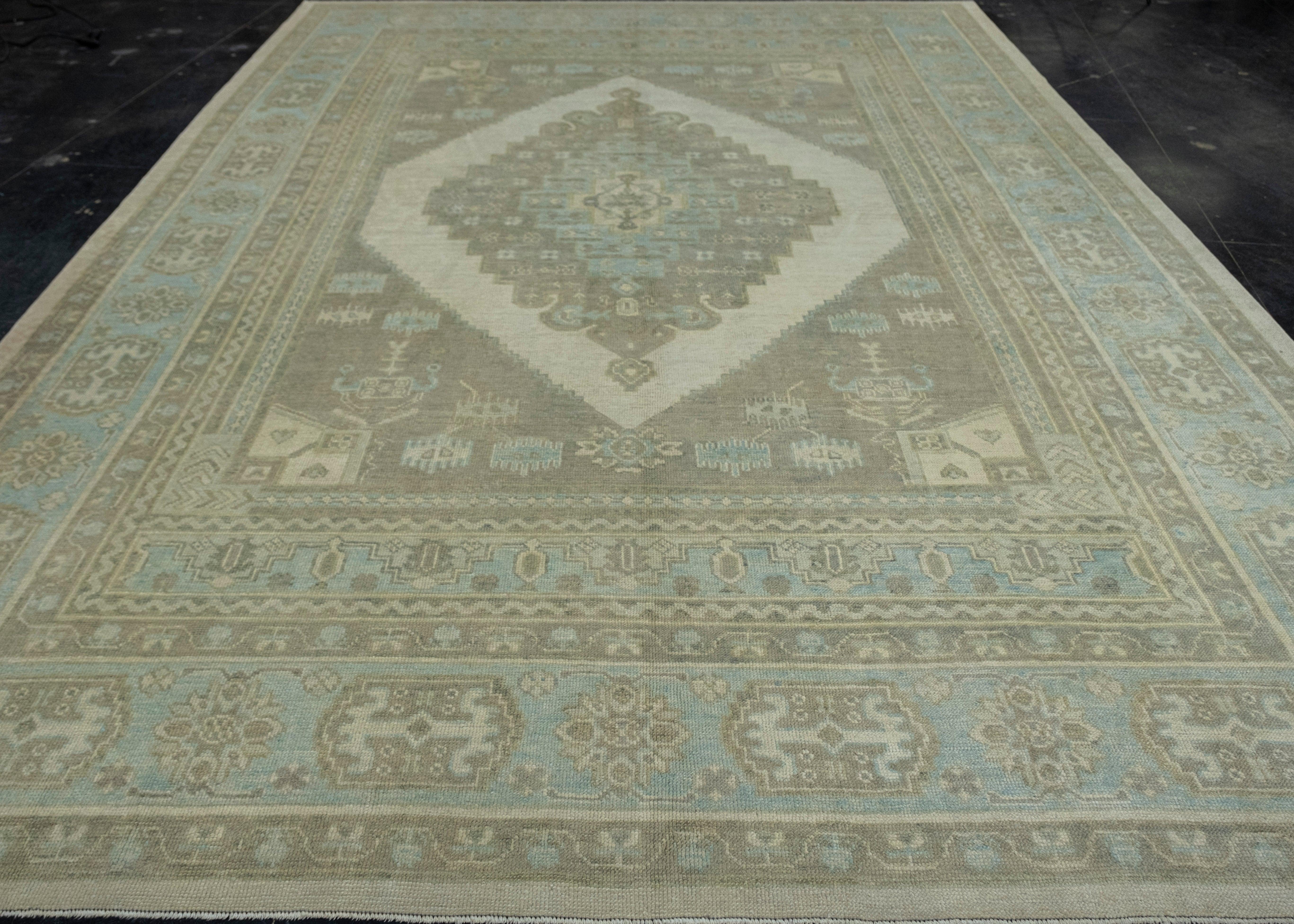 Turkish Oushak Rug 10'3