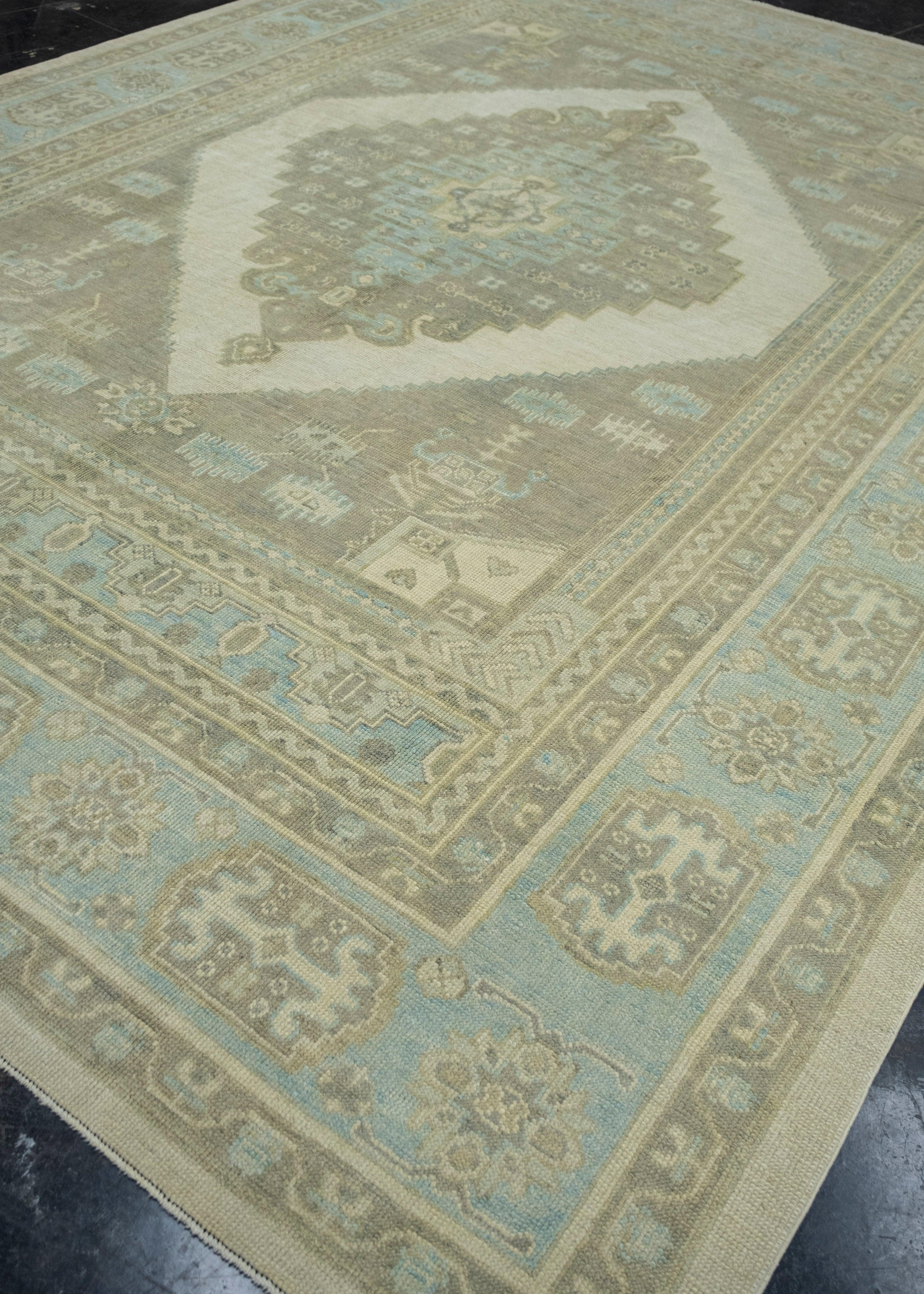 Türkischer Oushak-Teppich 10'3