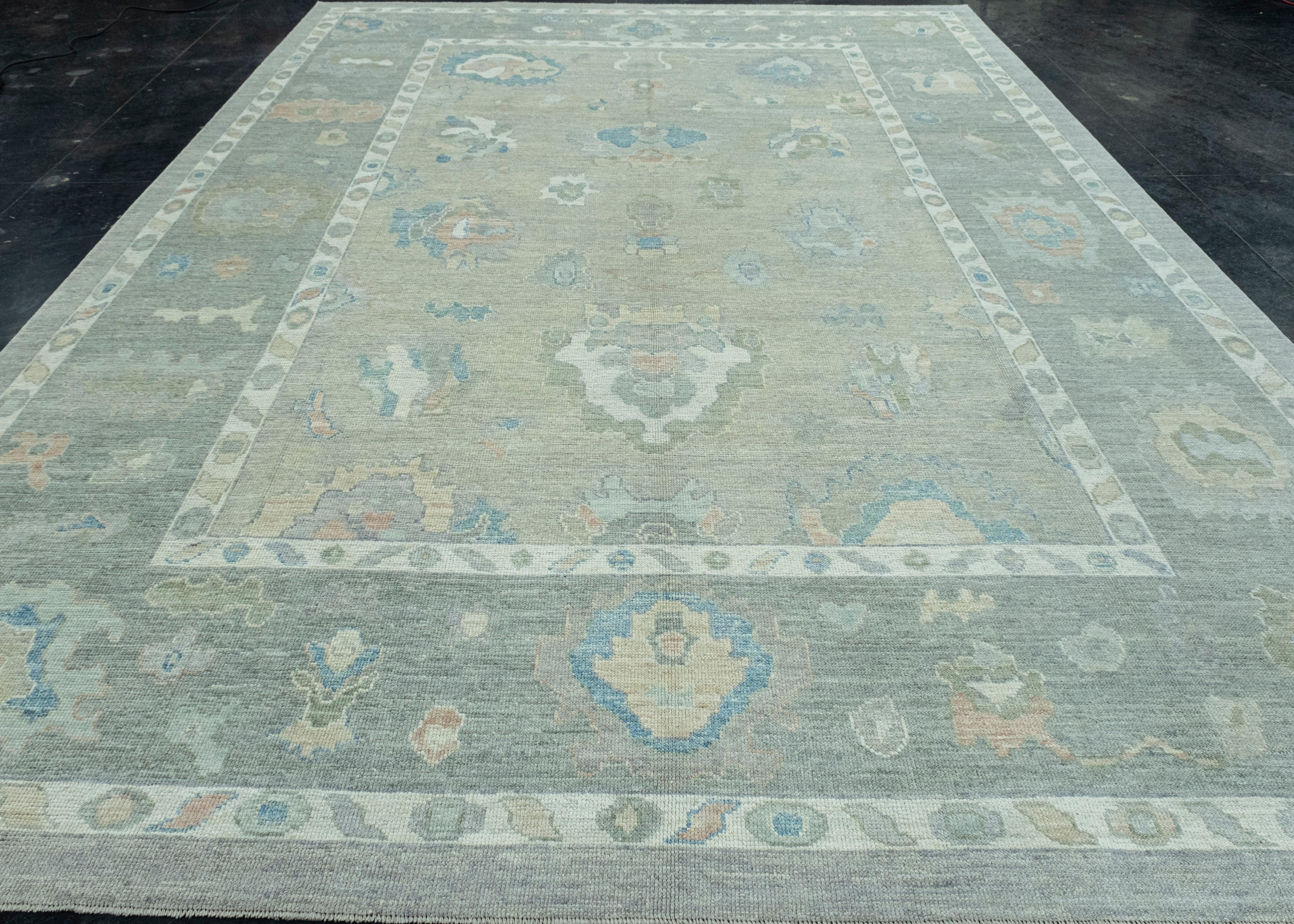 Turkish Oushak Rug 10'3