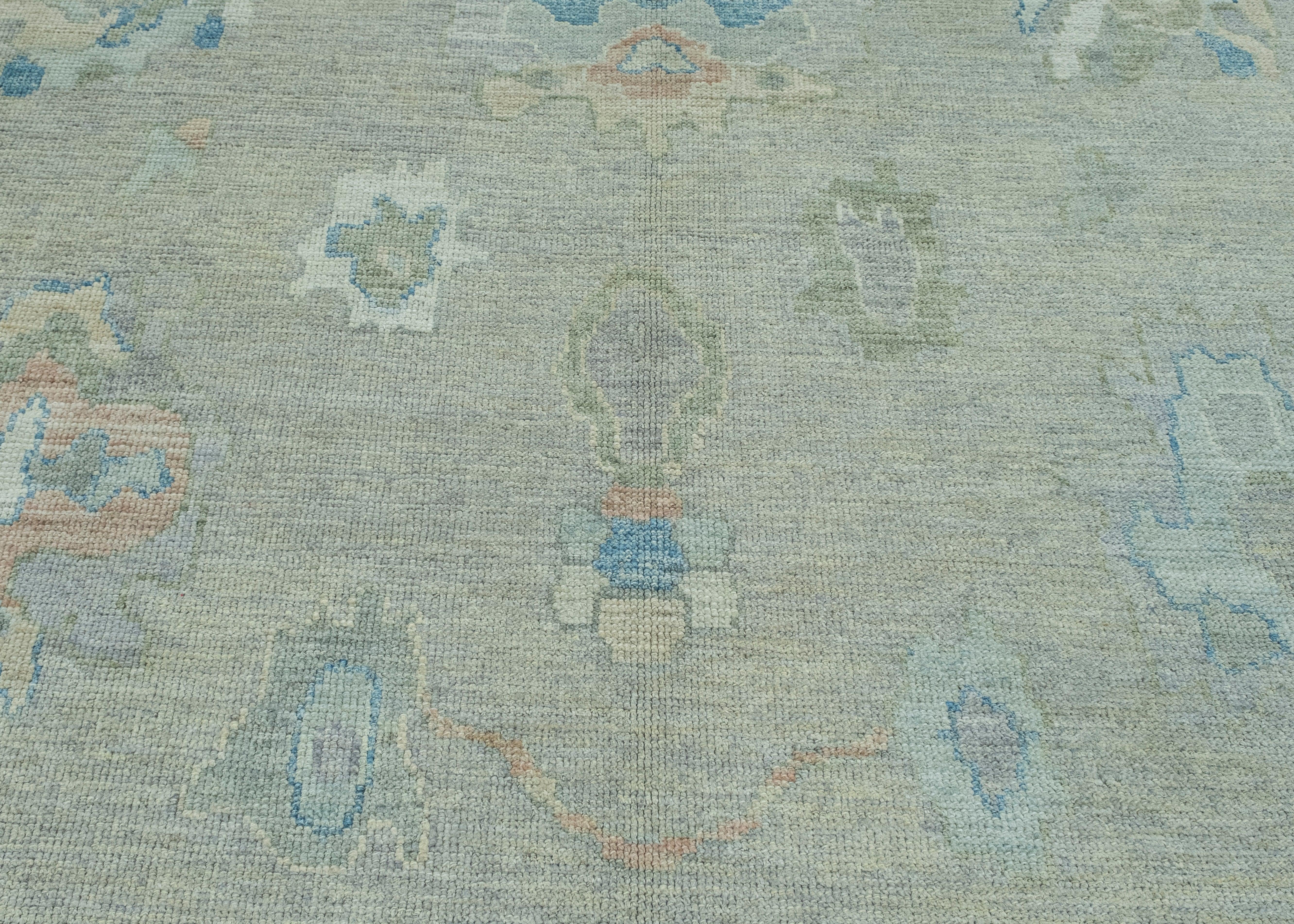 Wool Turkish Oushak Rug 10'3