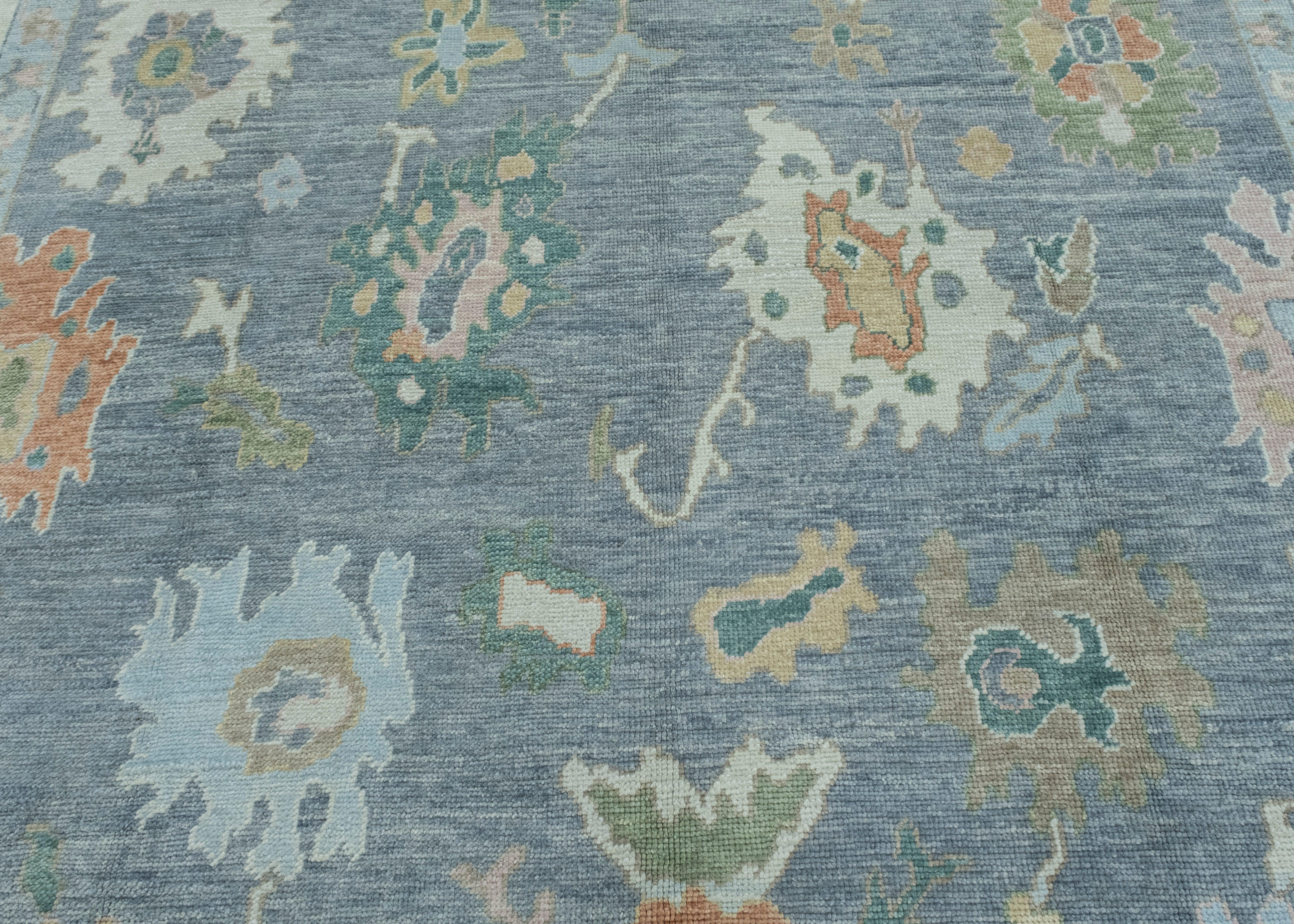 Contemporary Turkish Oushak Rug 10'4