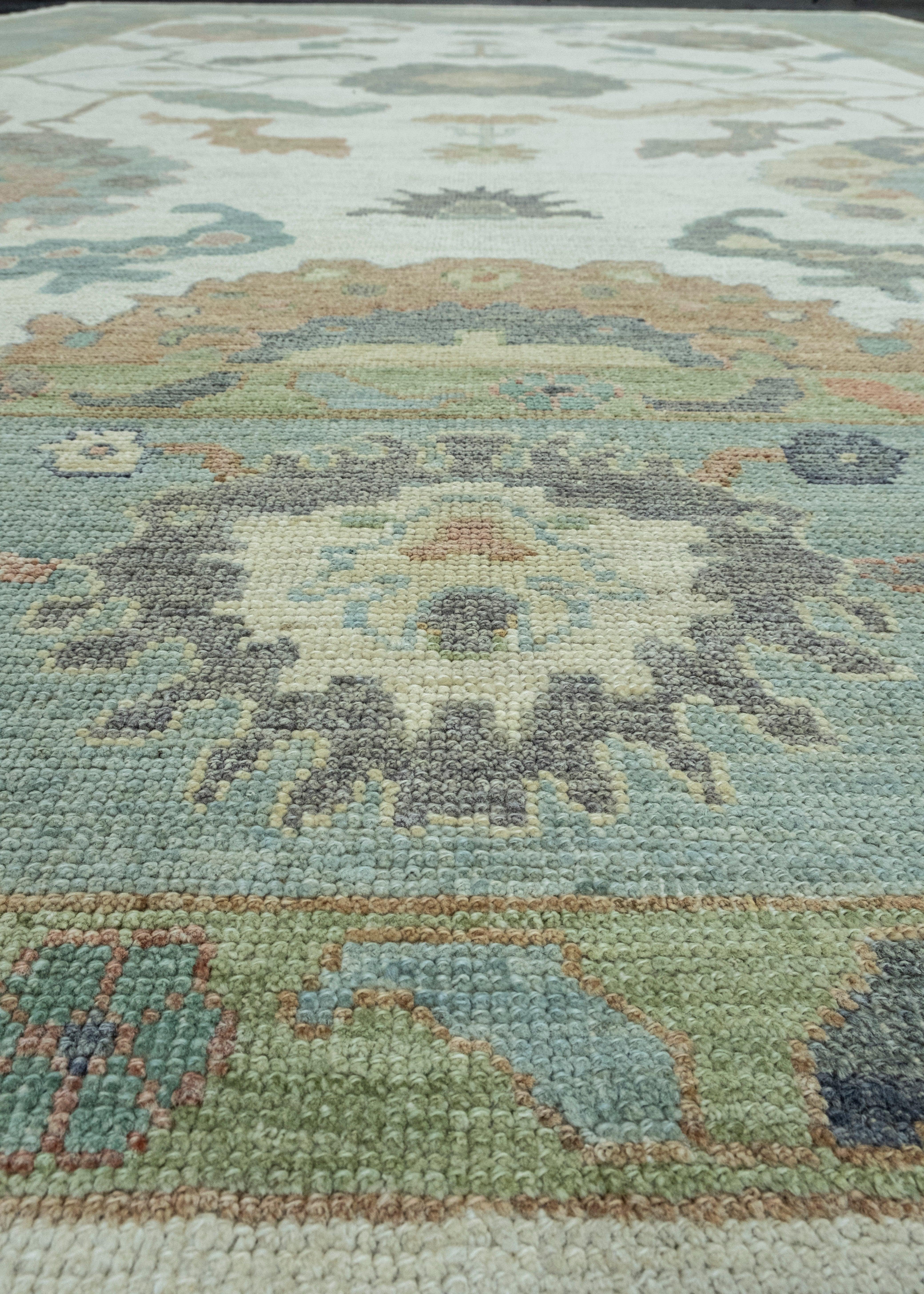 Contemporary Turkish Oushak Rug 10'4