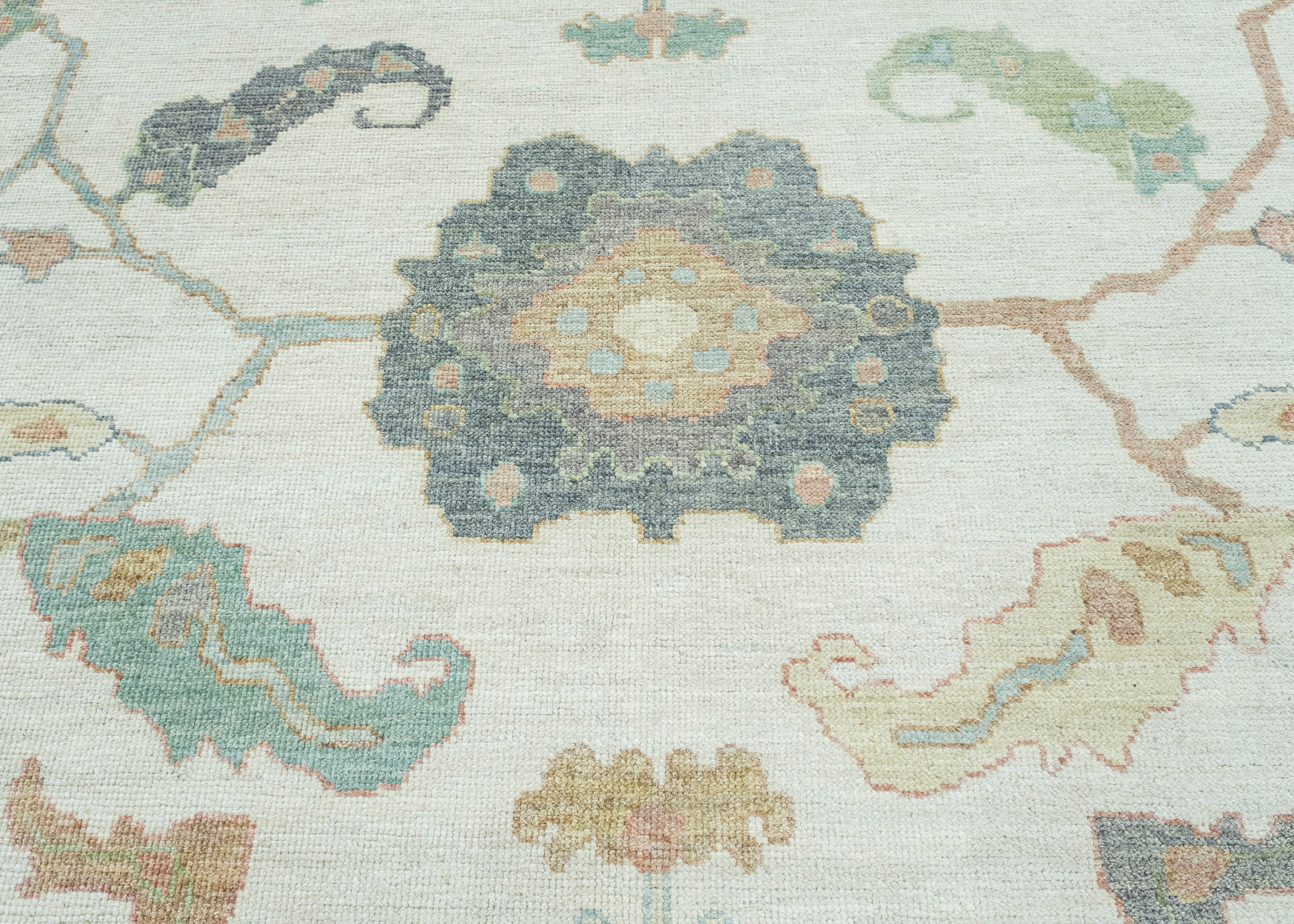 Wool Turkish Oushak Rug 10'4