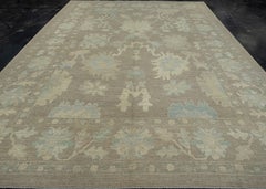 Türkischer Oushak-Teppich 10'4" x 14'8"