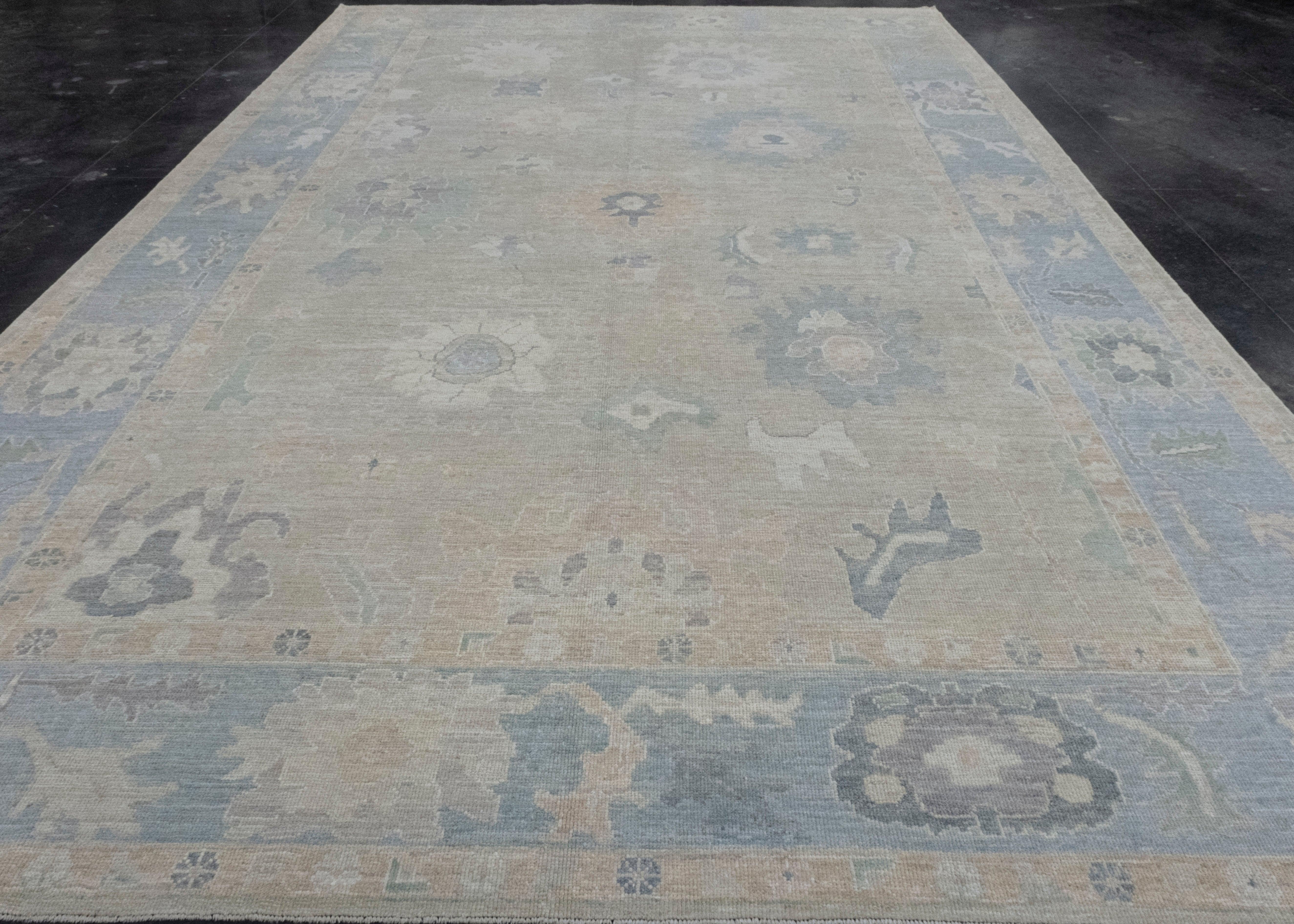 Turkish Oushak Rug 10'4