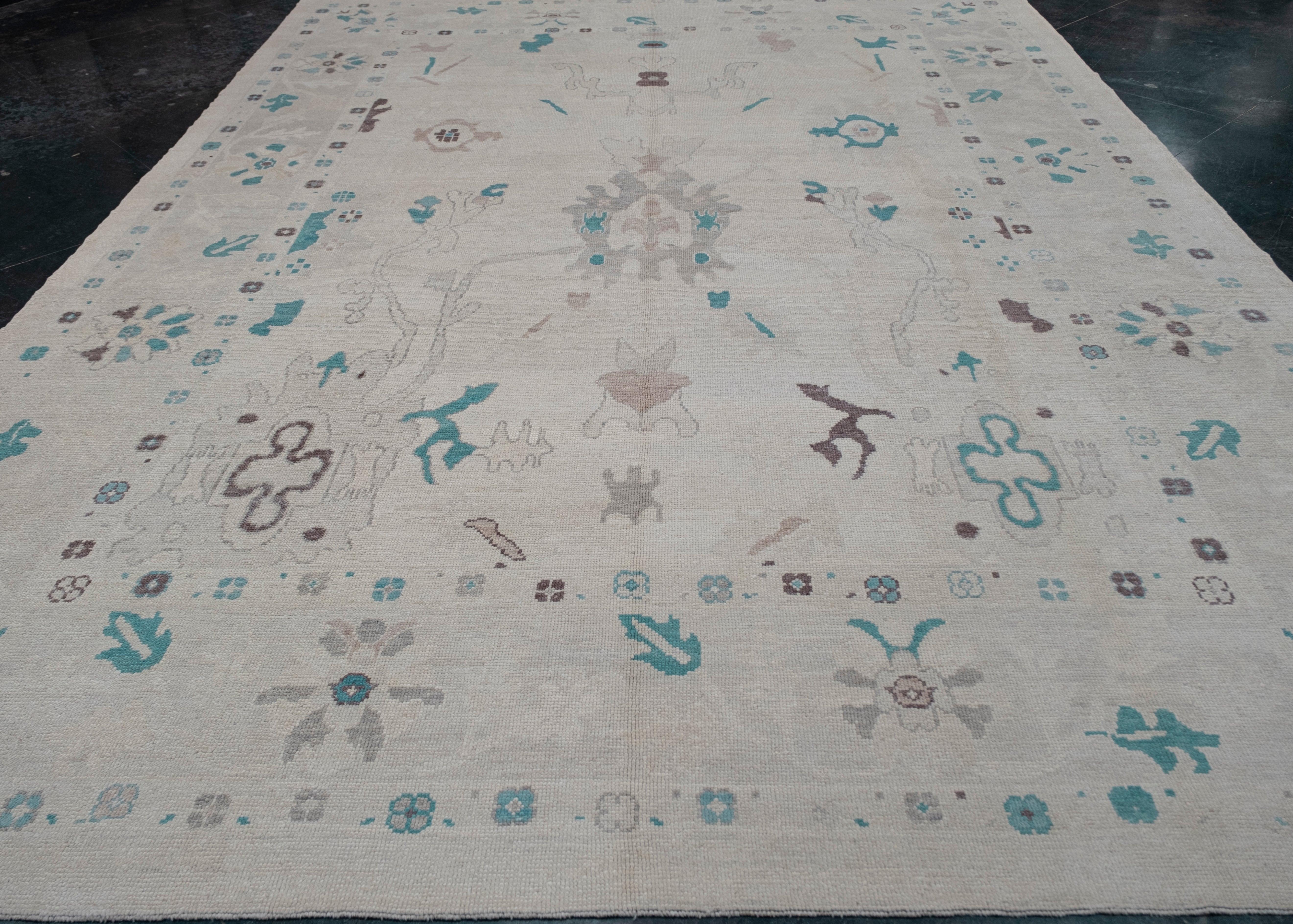 Turkish Oushak Rug 10'5