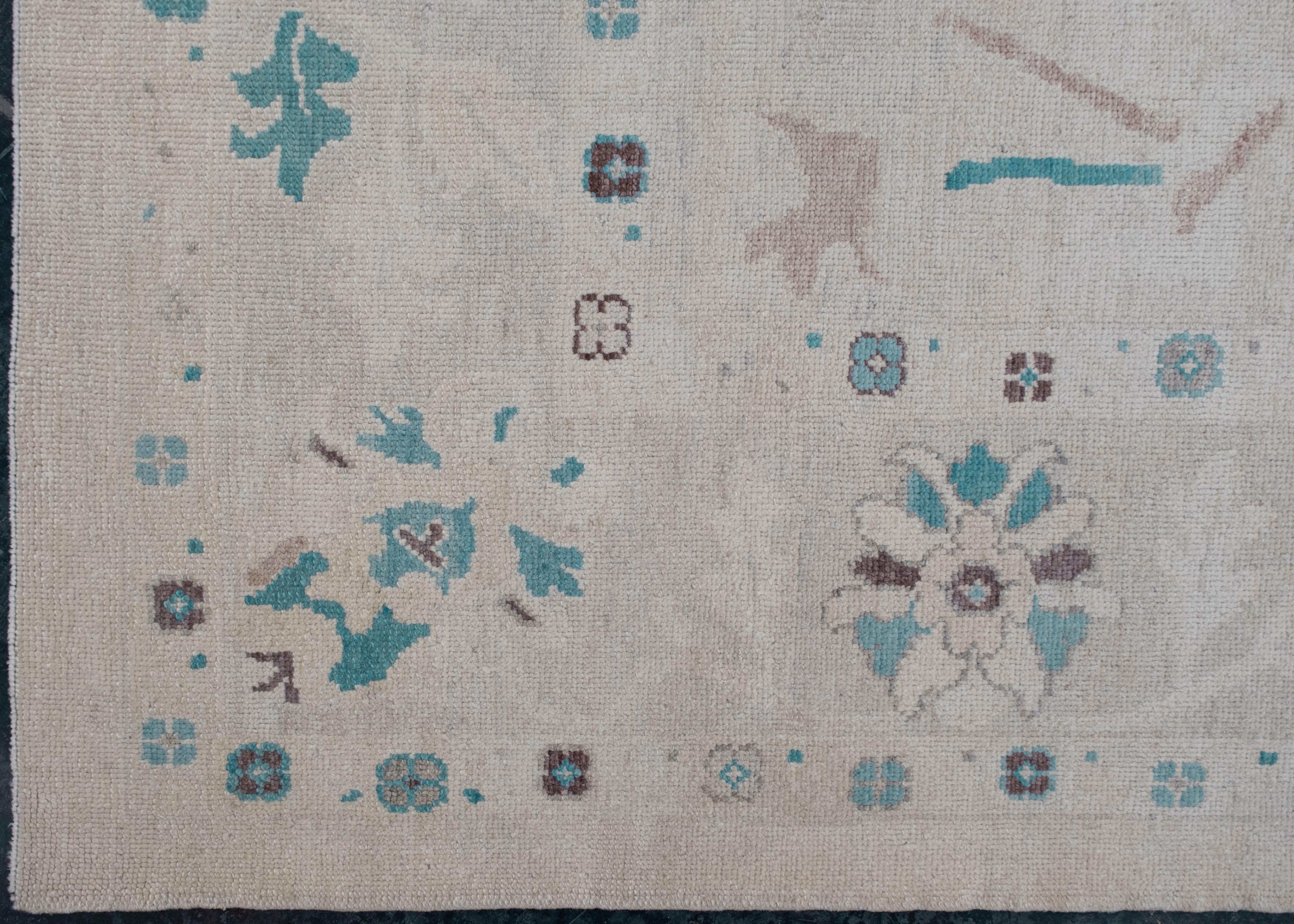 Turkish Oushak Rug 10'5