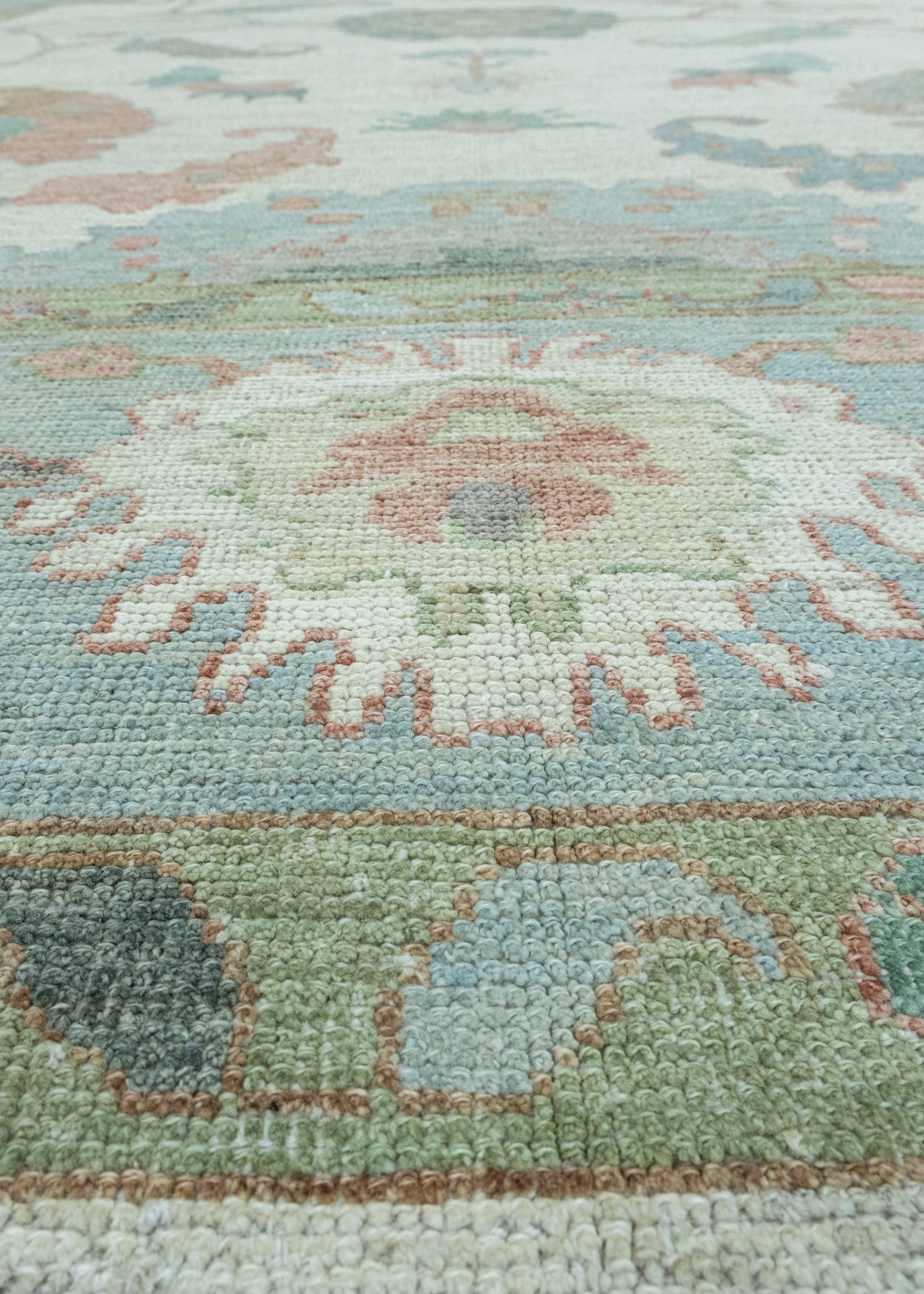 Contemporary Turkish Oushak Rug 10'5
