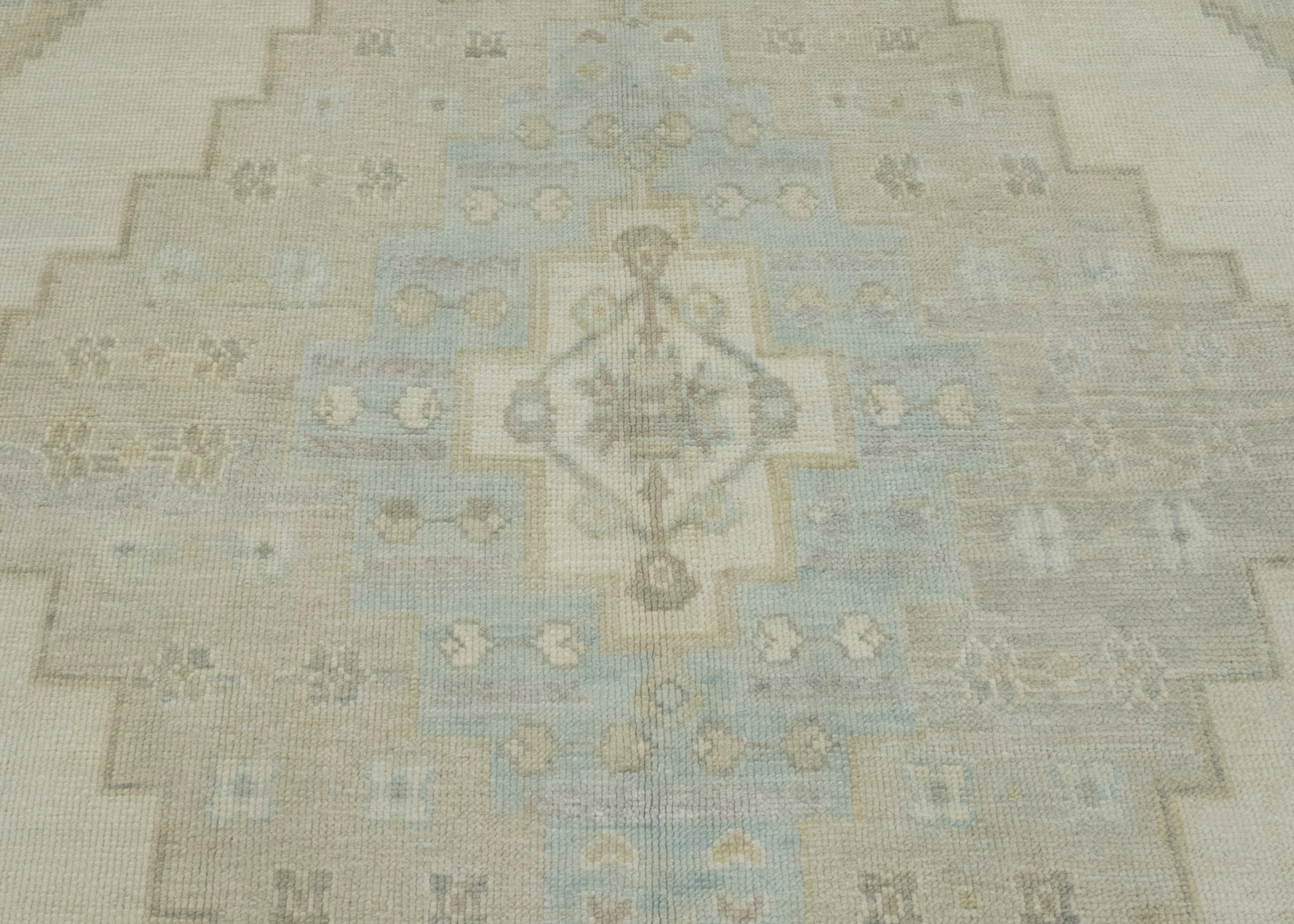 Contemporary Turkish Oushak Rug 10'5