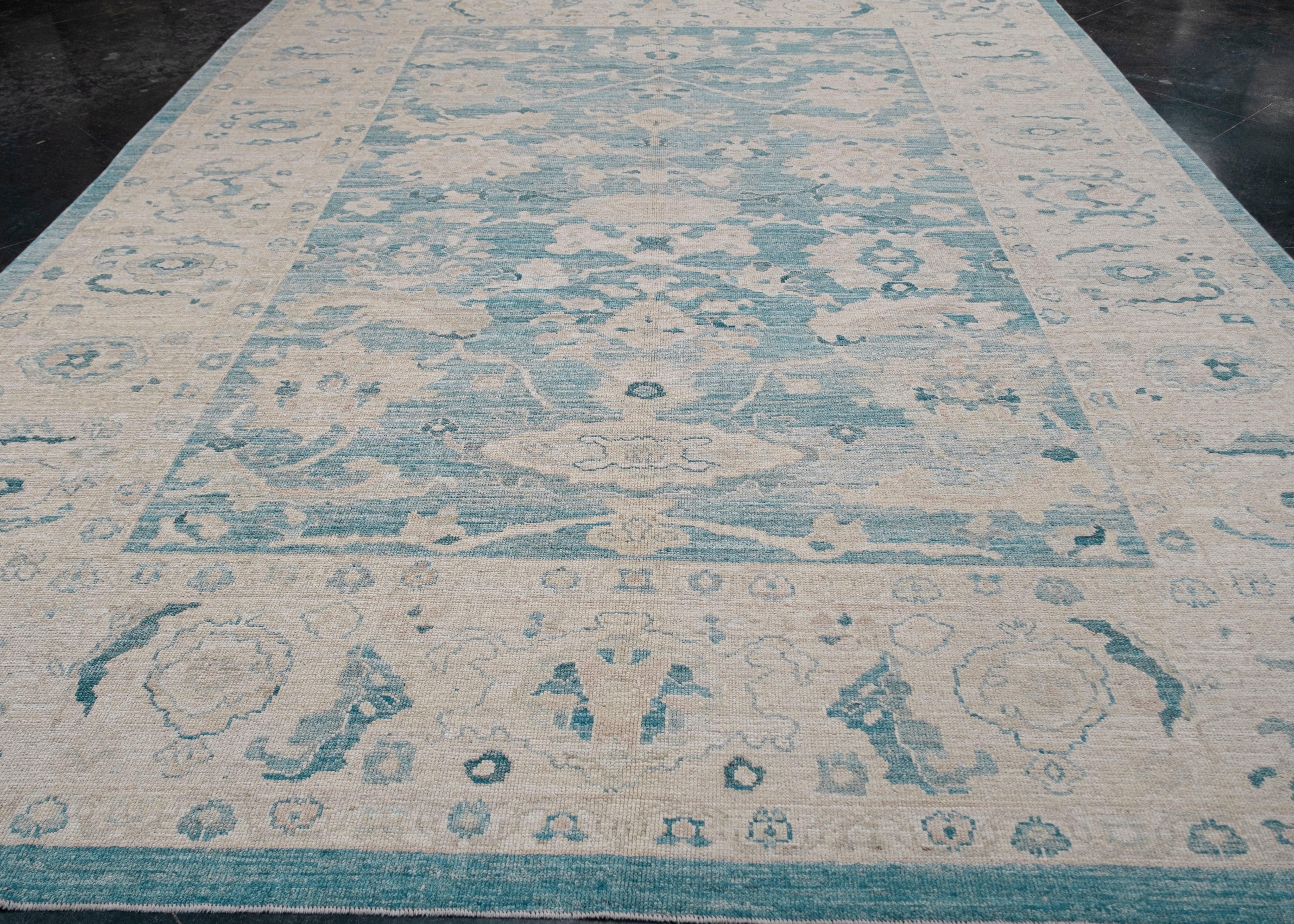 Turkish Oushak Rug 10'6