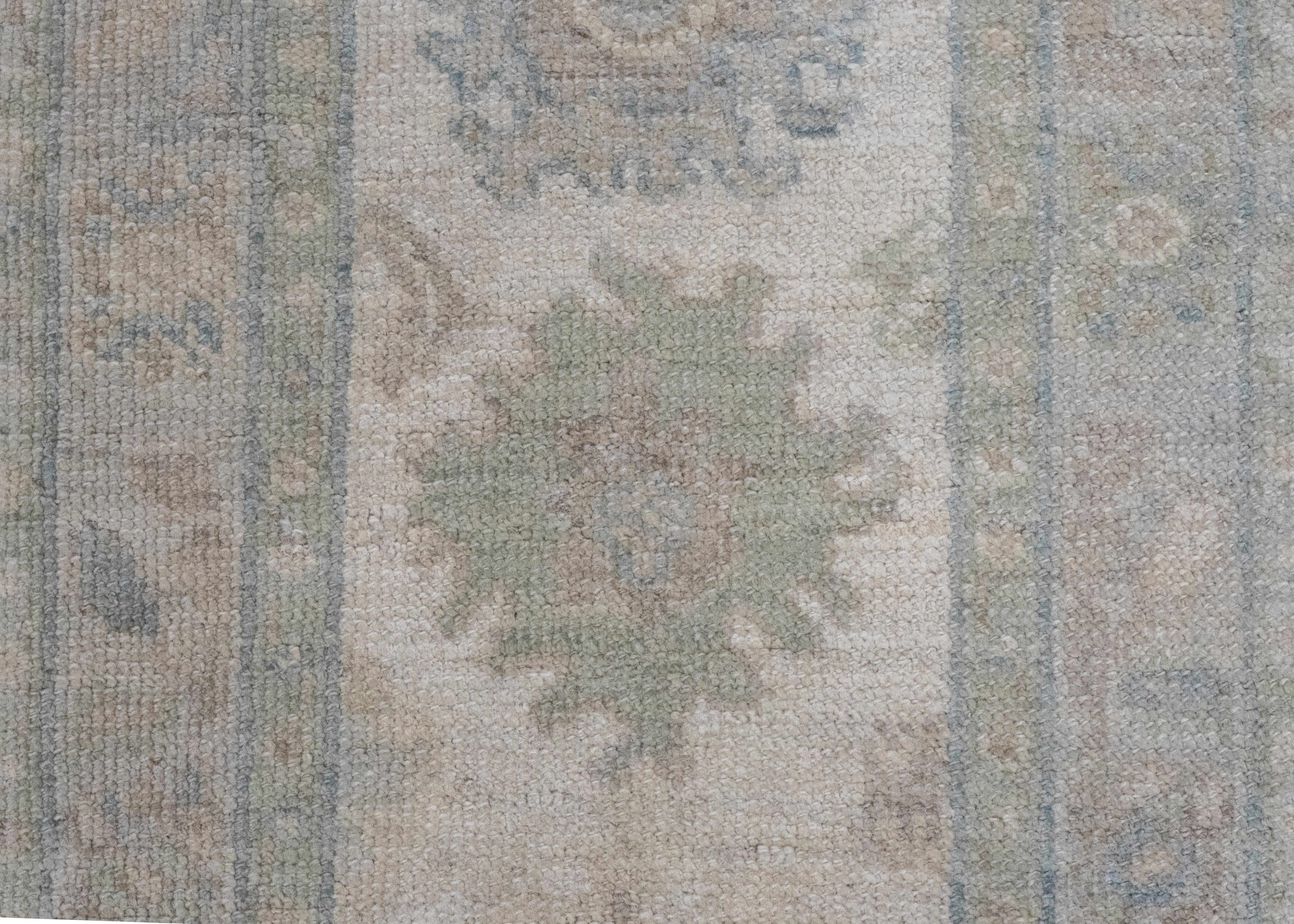 Wool Turkish Oushak Rug 1'11