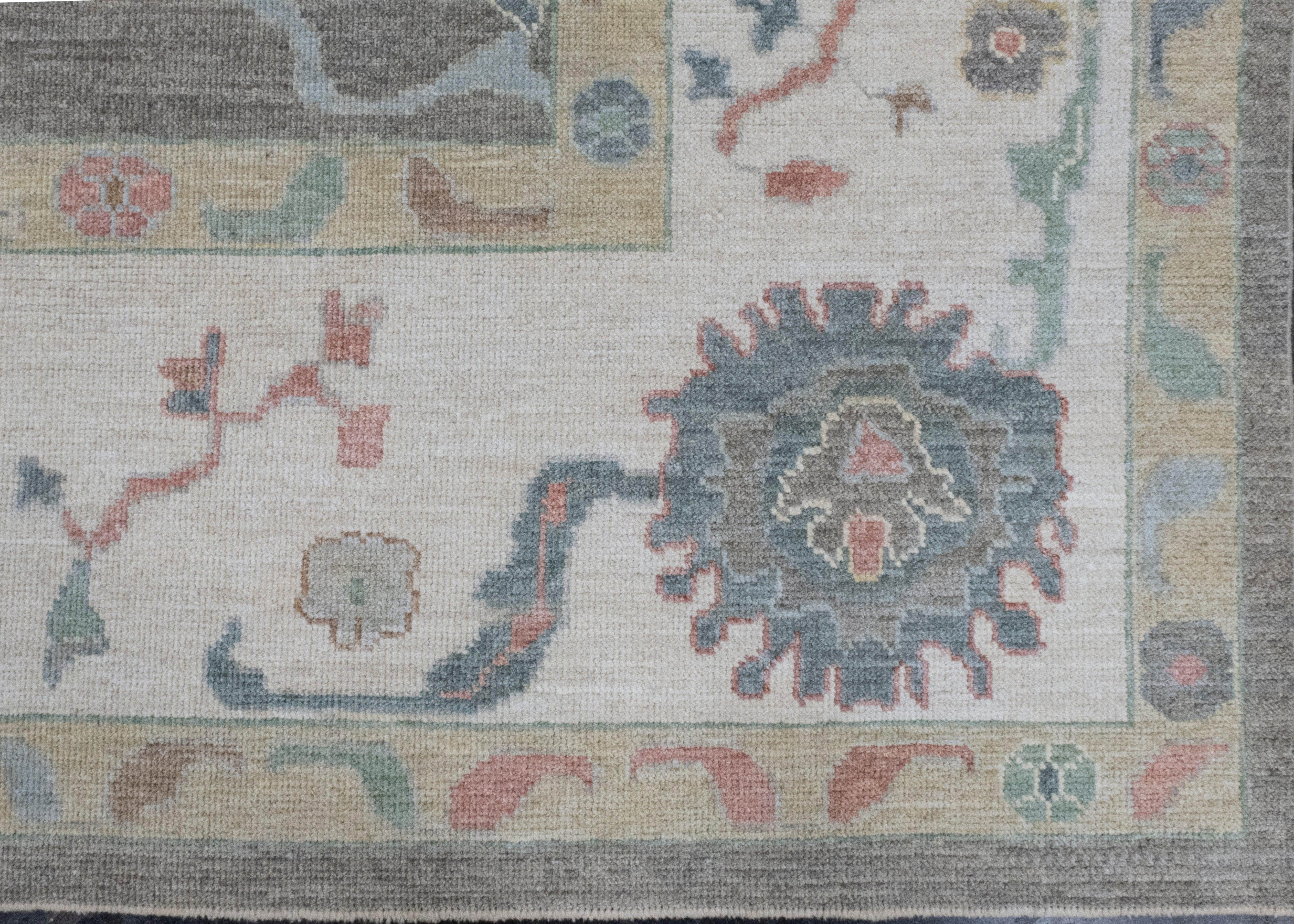 Contemporary Turkish Oushak Rug 11'10