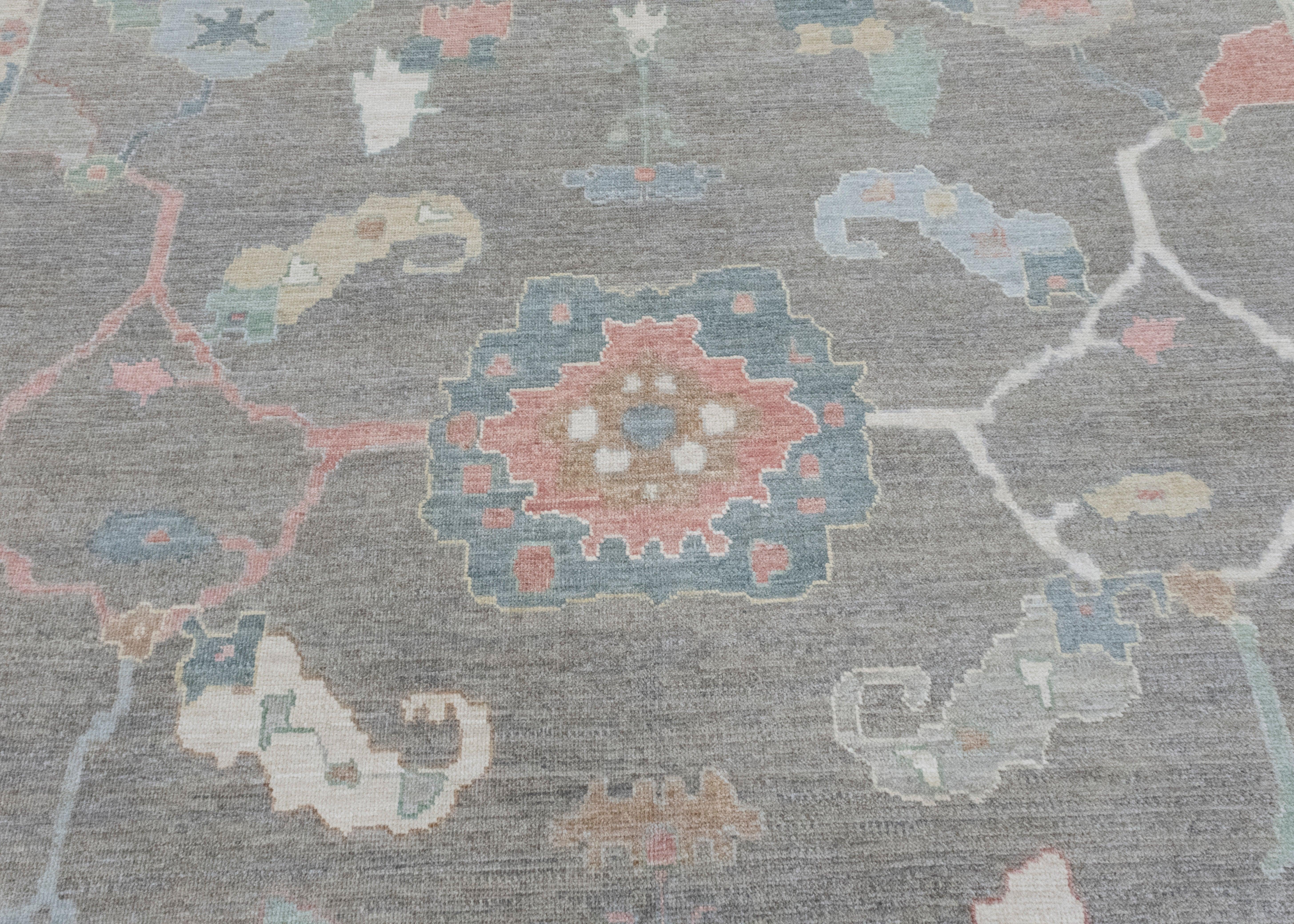 Wool Turkish Oushak Rug 11'10