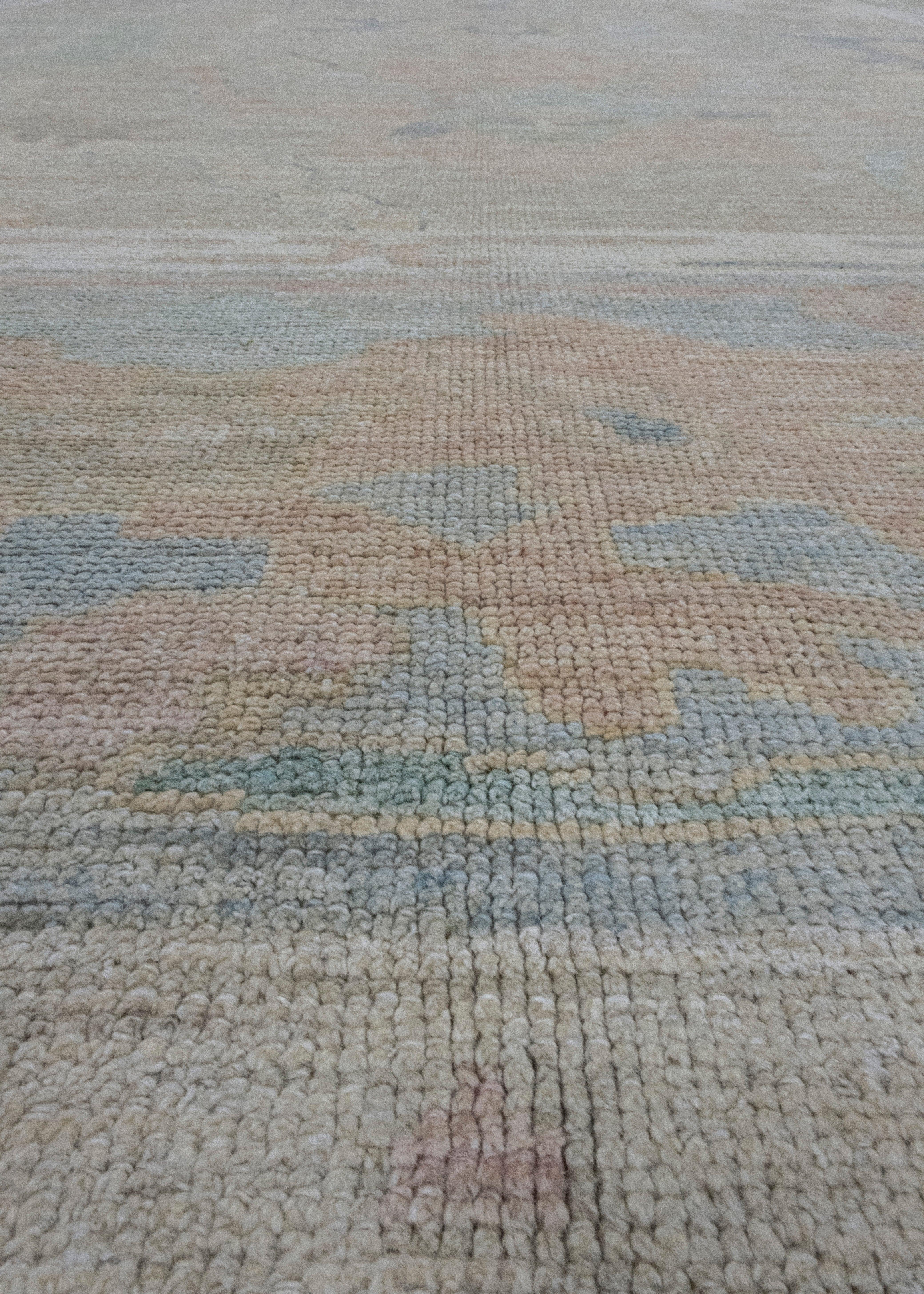 Contemporary Turkish Oushak Rug 11'10