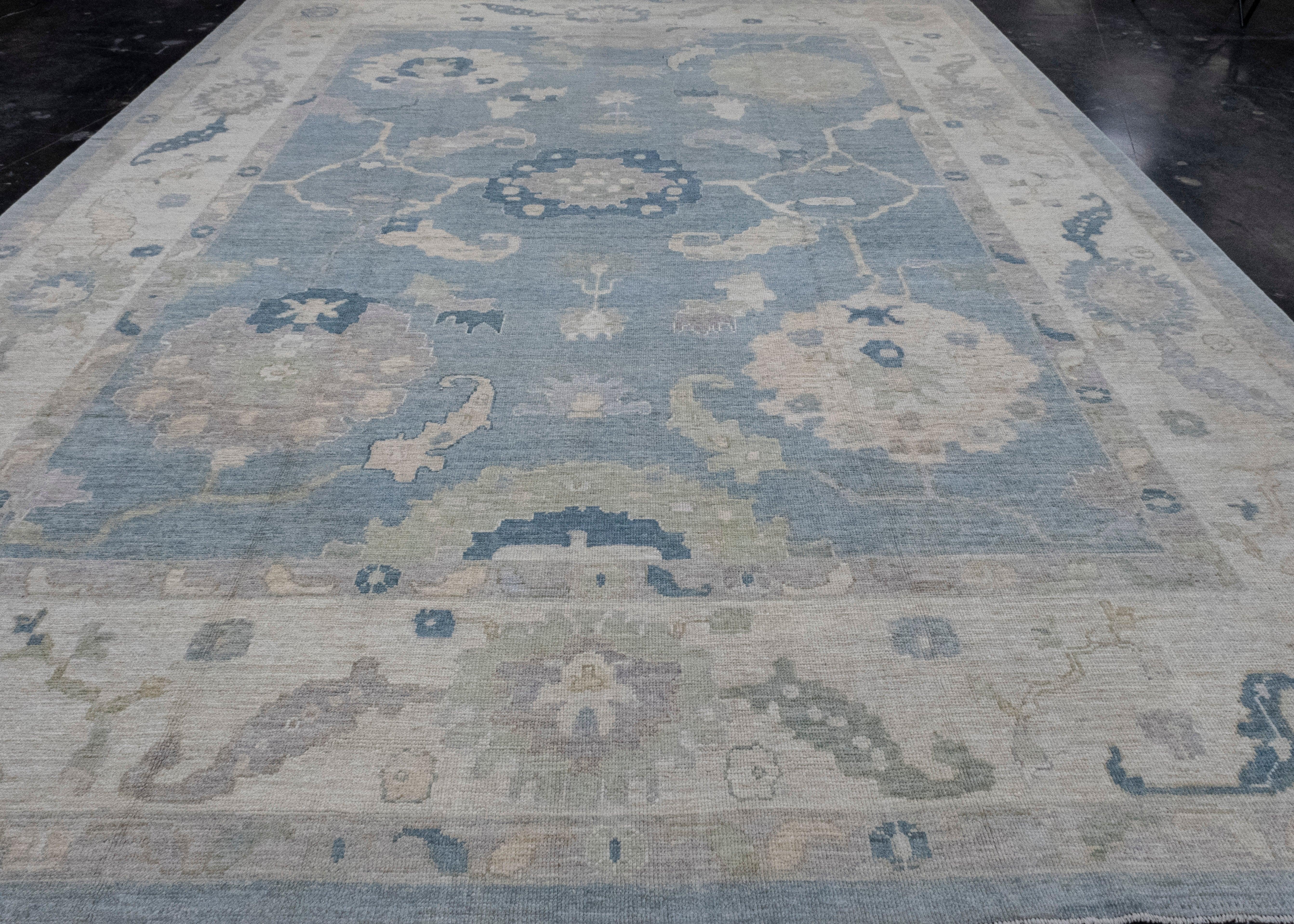 Turkish Oushak Rug 11'11