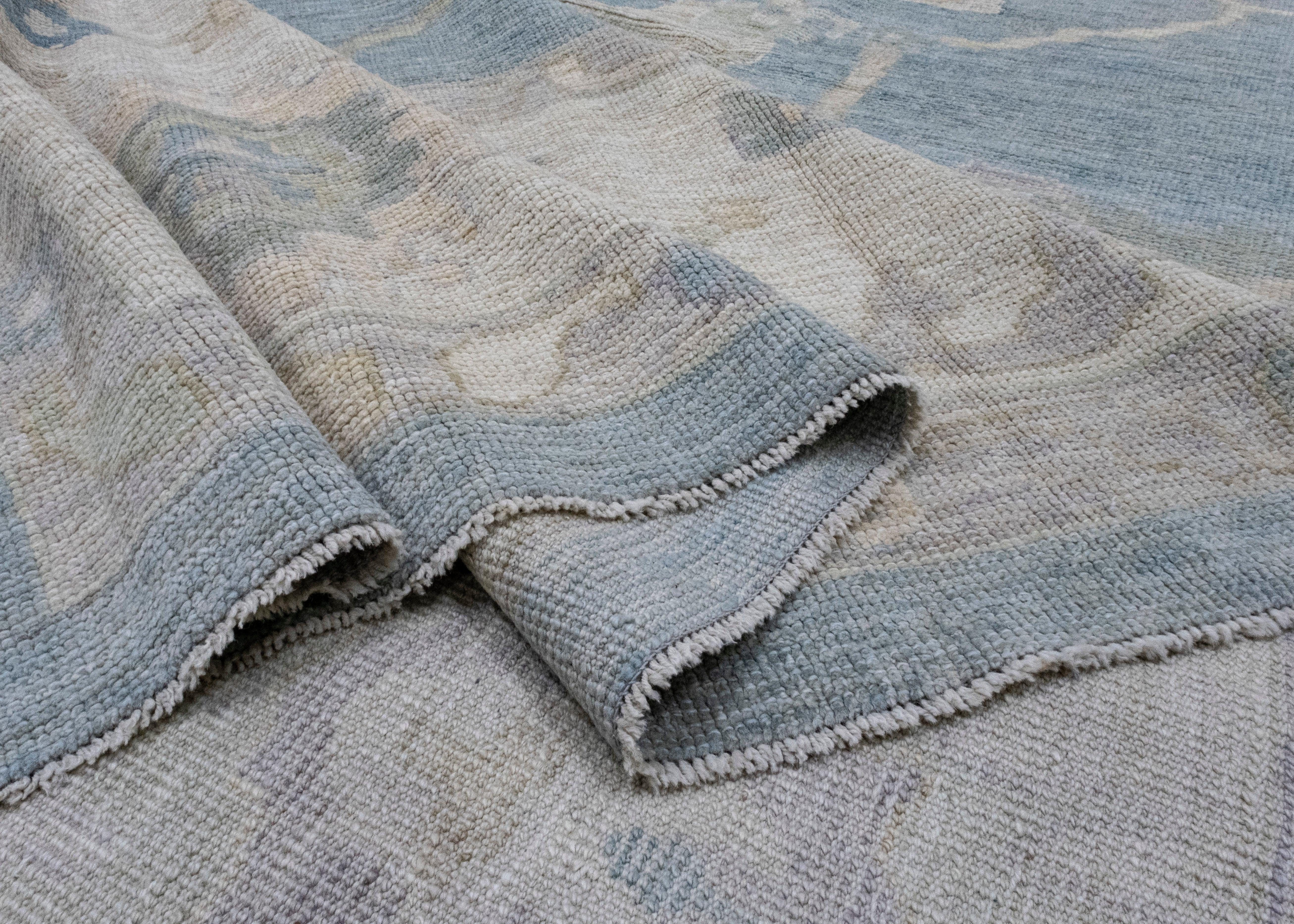 Wool Turkish Oushak Rug 11'11