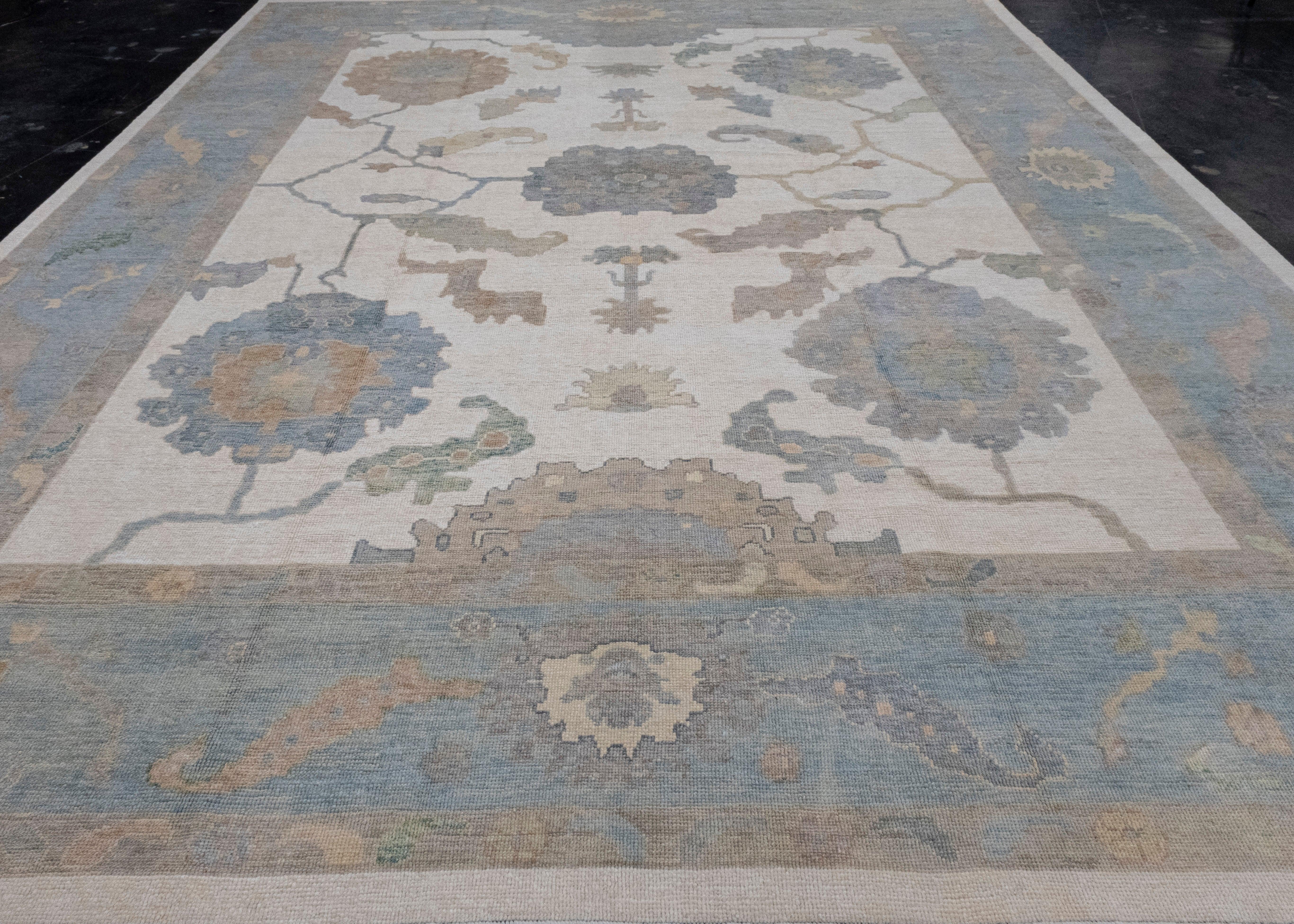 Turkish Oushak Rug 11'11