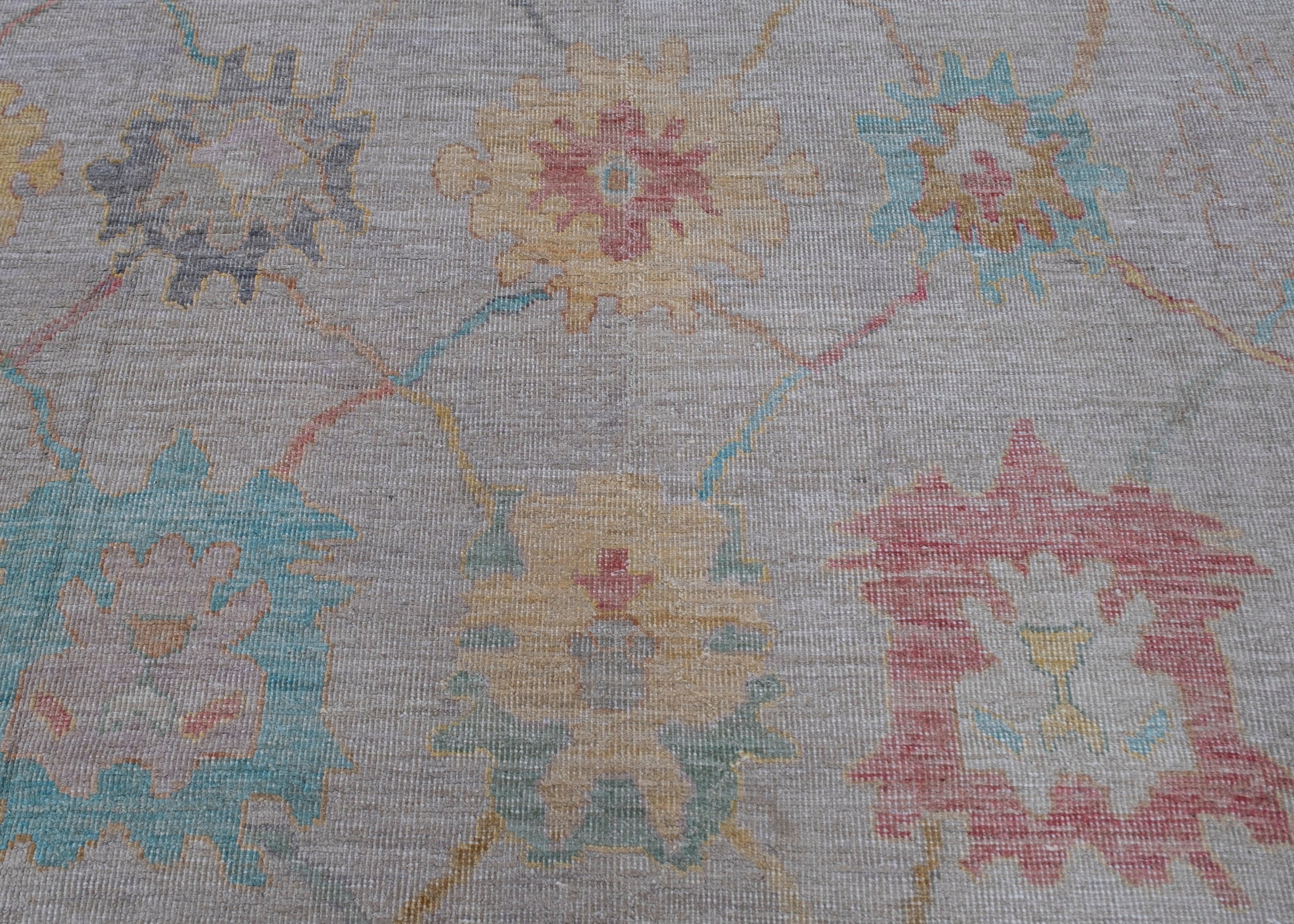 Turkish Oushak Rug 11'11