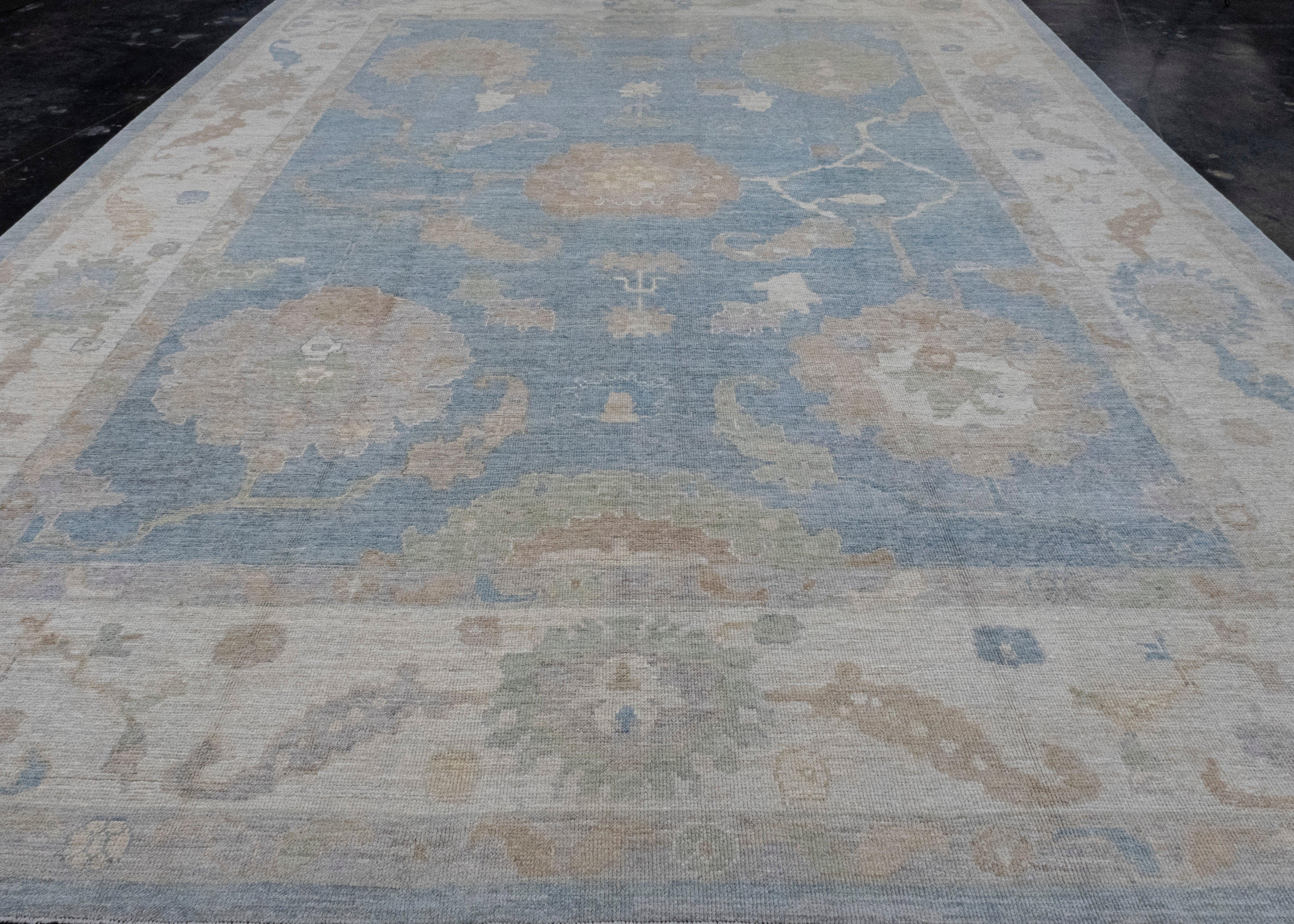 Turkish Oushak Rug 11'11