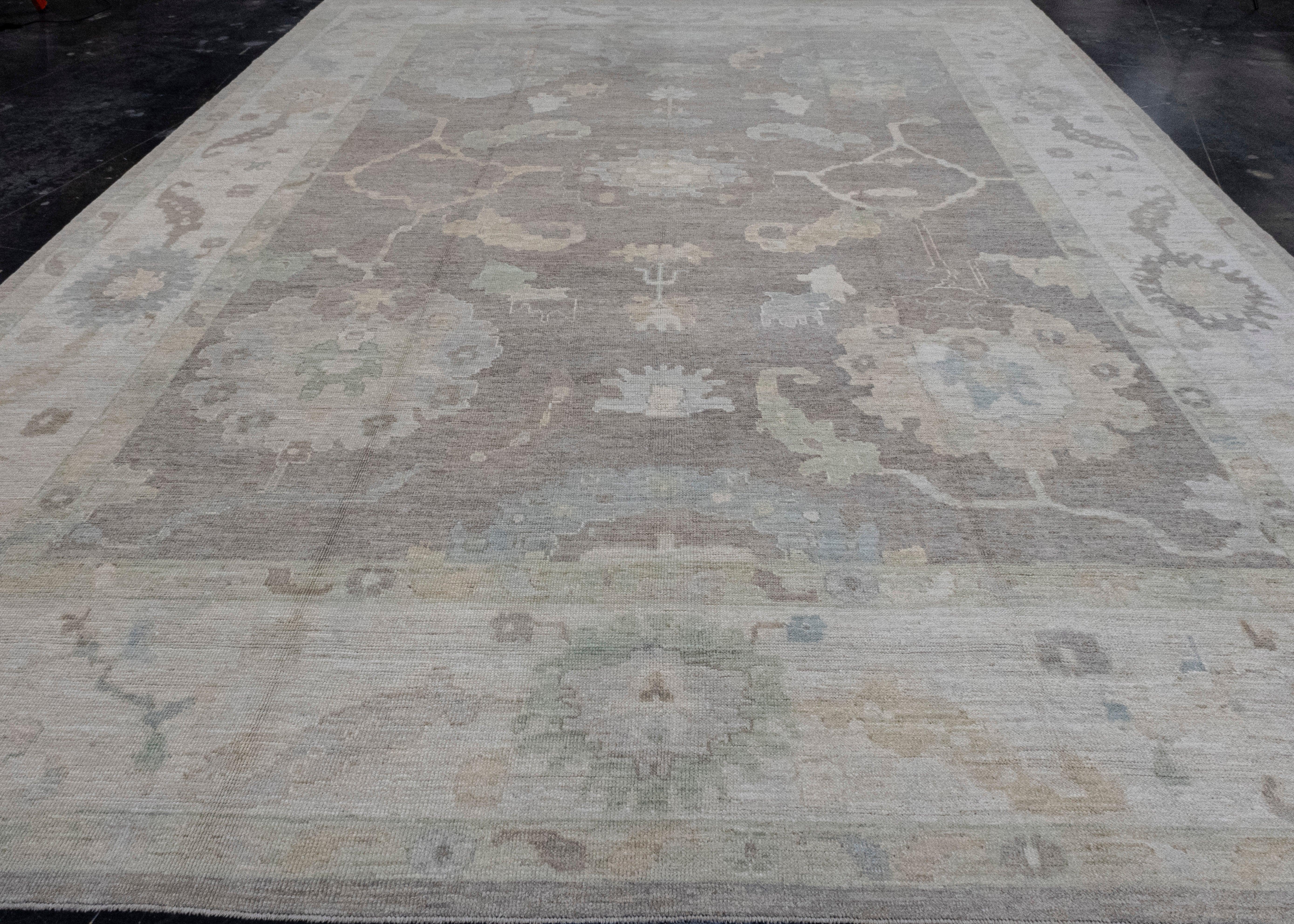 Turkish Oushak Rug 11'11