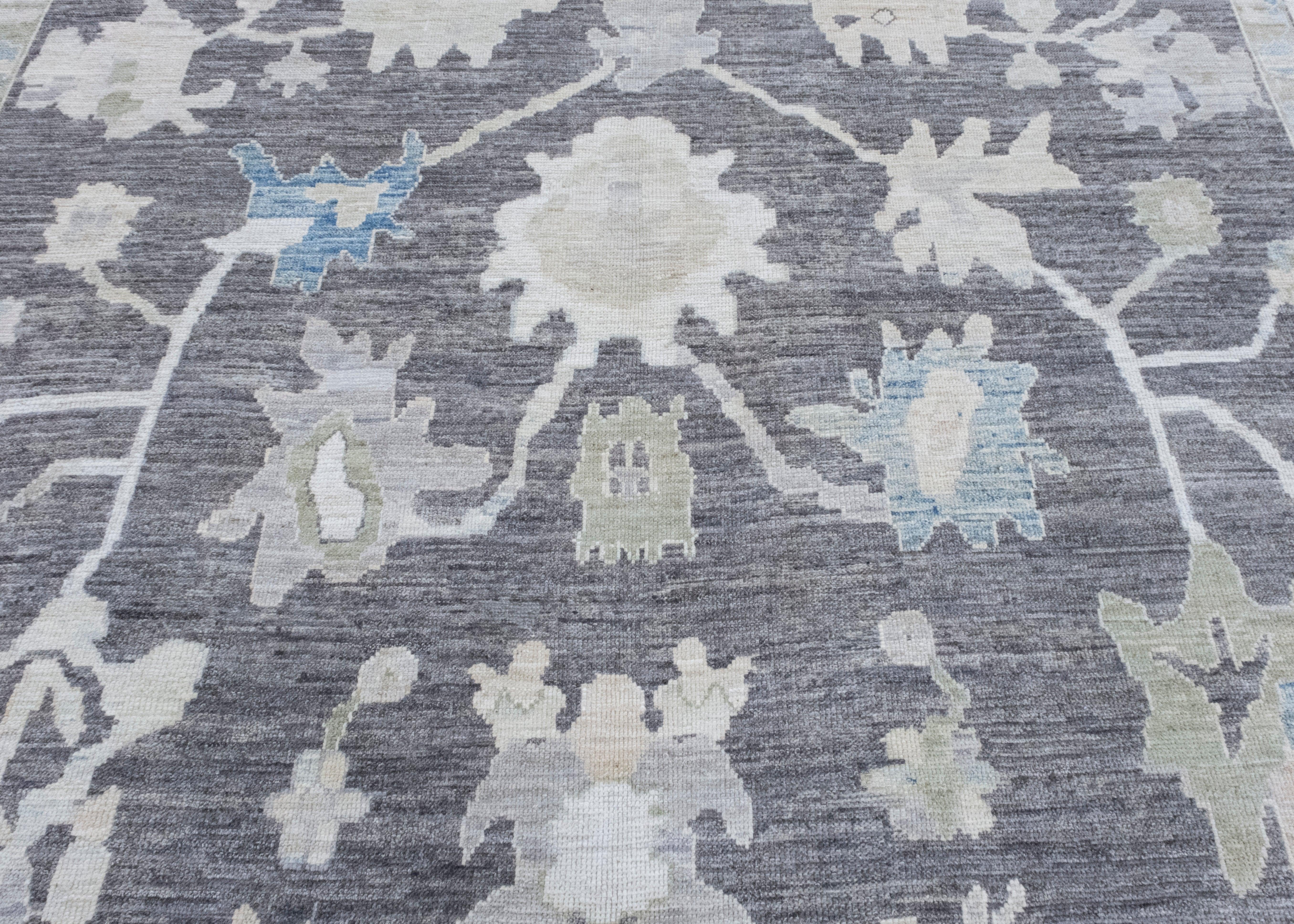 Wool Turkish Oushak Rug 11'3