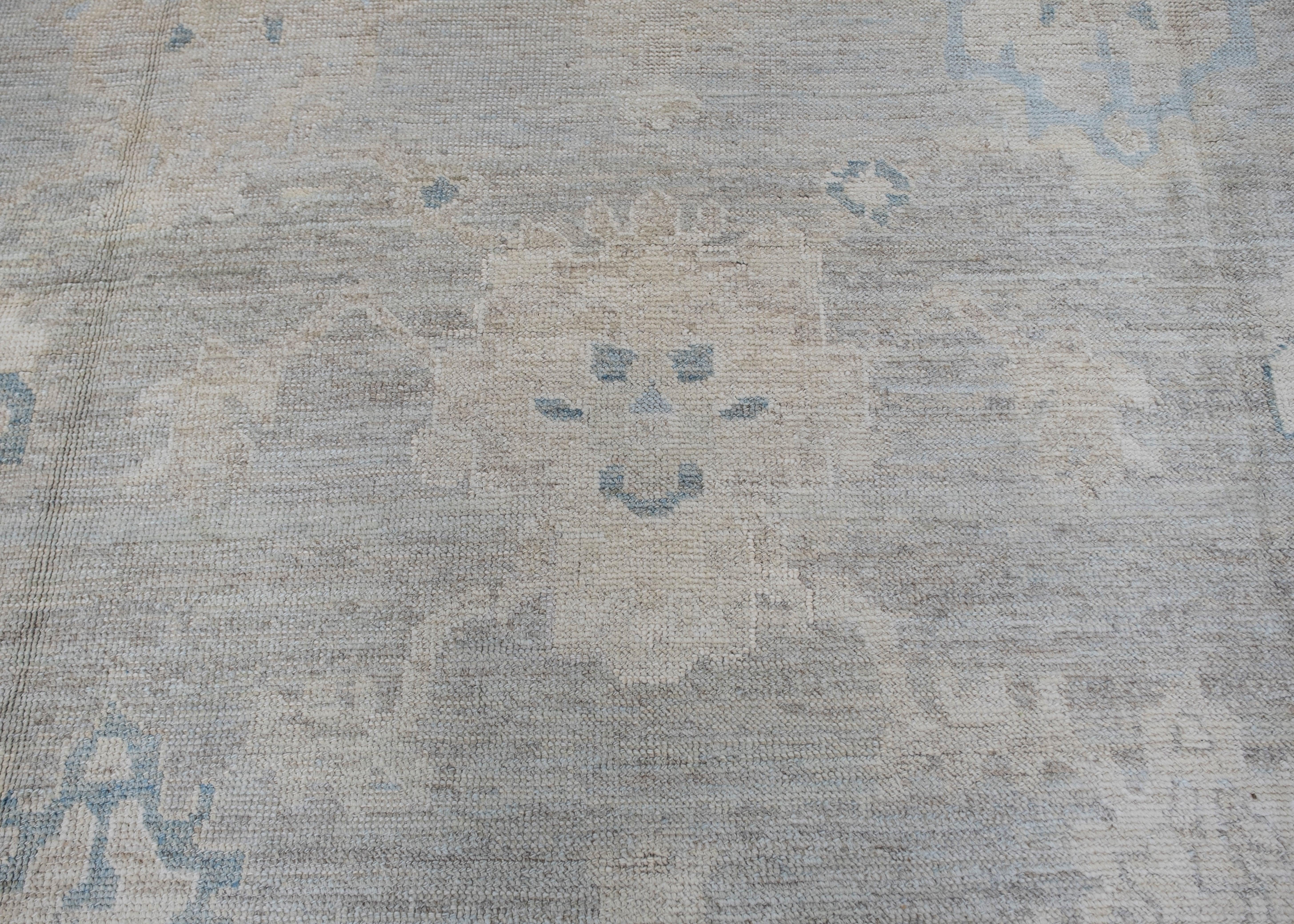 Contemporary Turkish Oushak Rug 11'3