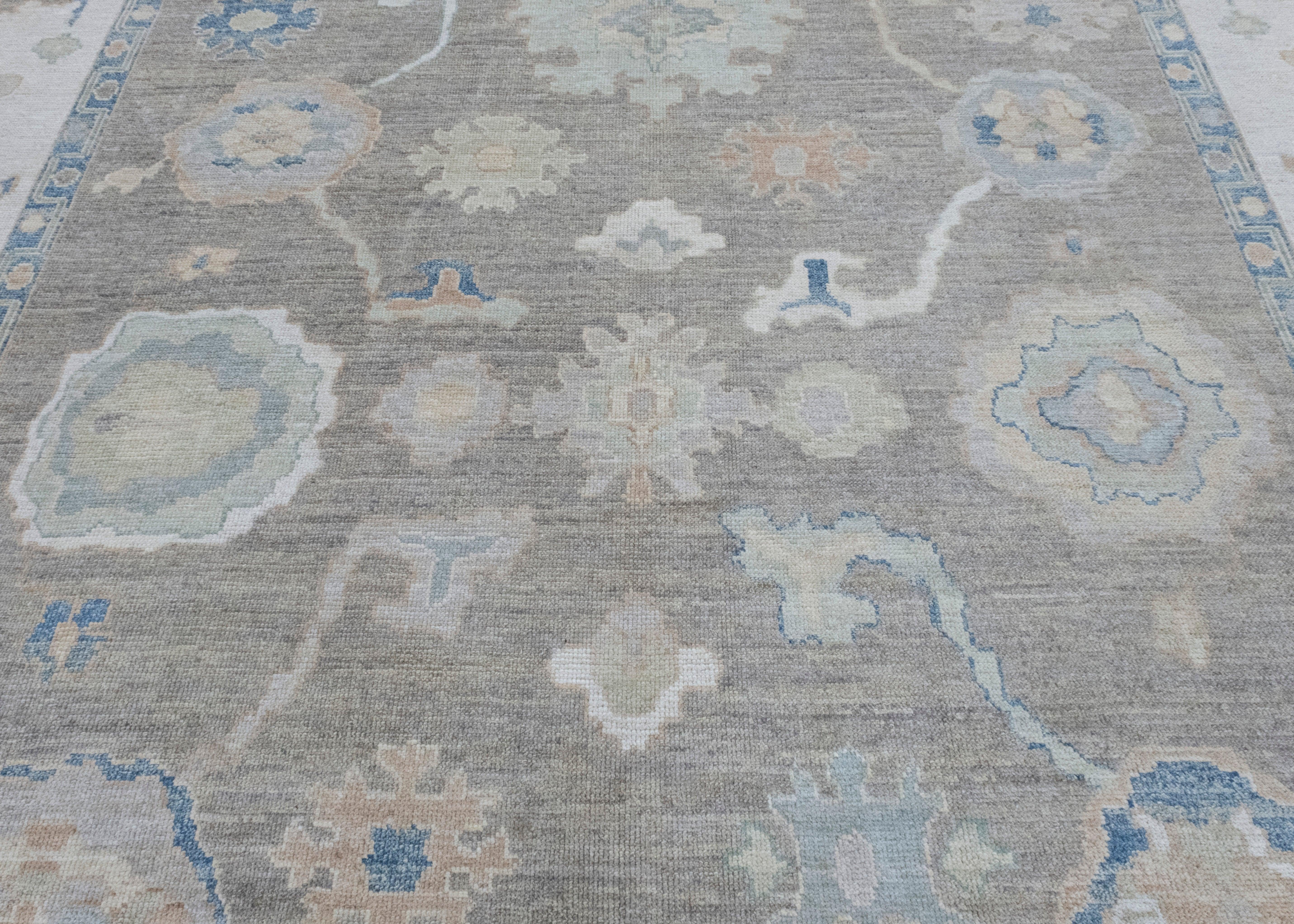 Wool Turkish Oushak Rug 11'5