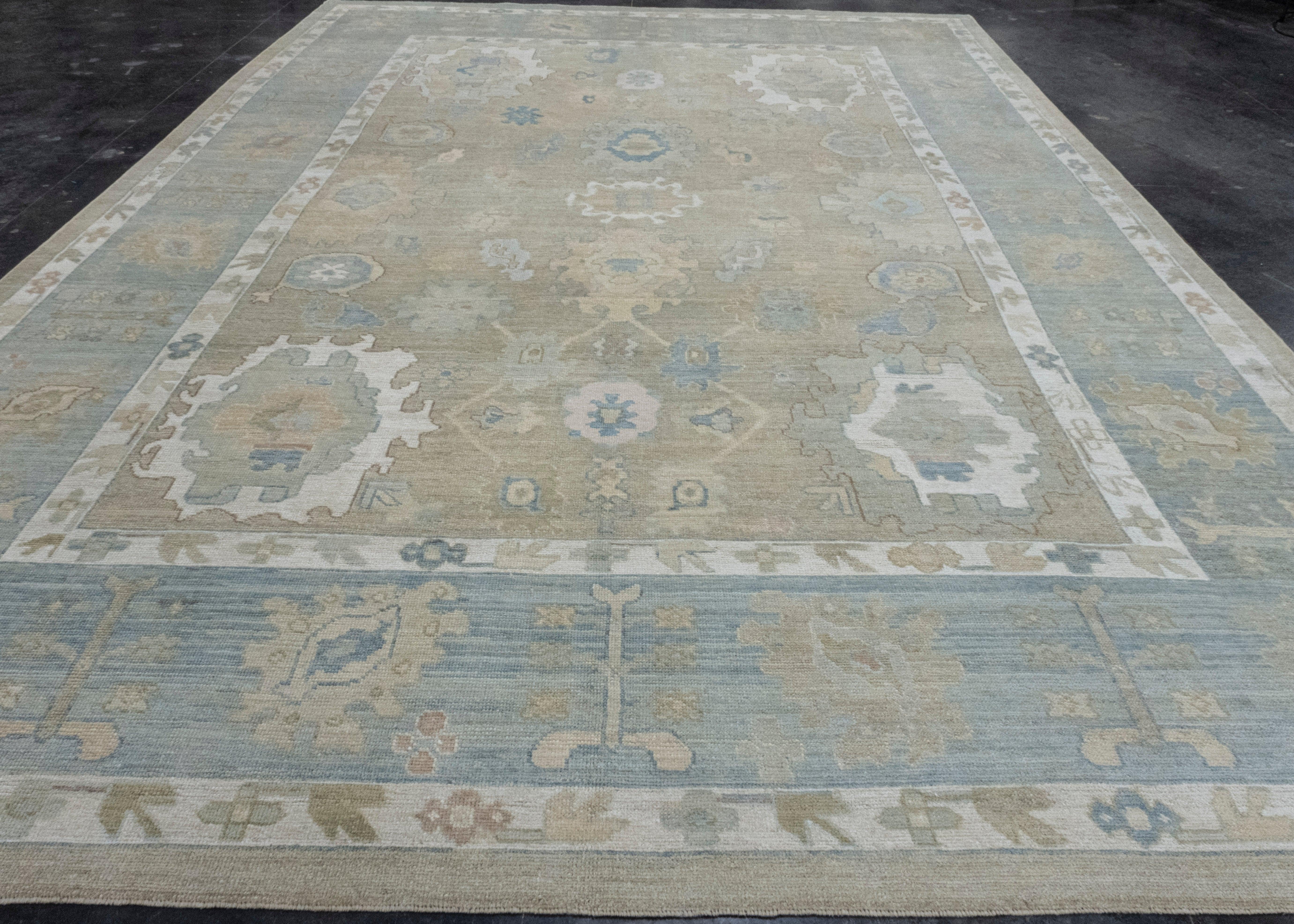 Turkish Oushak Rug 11'5