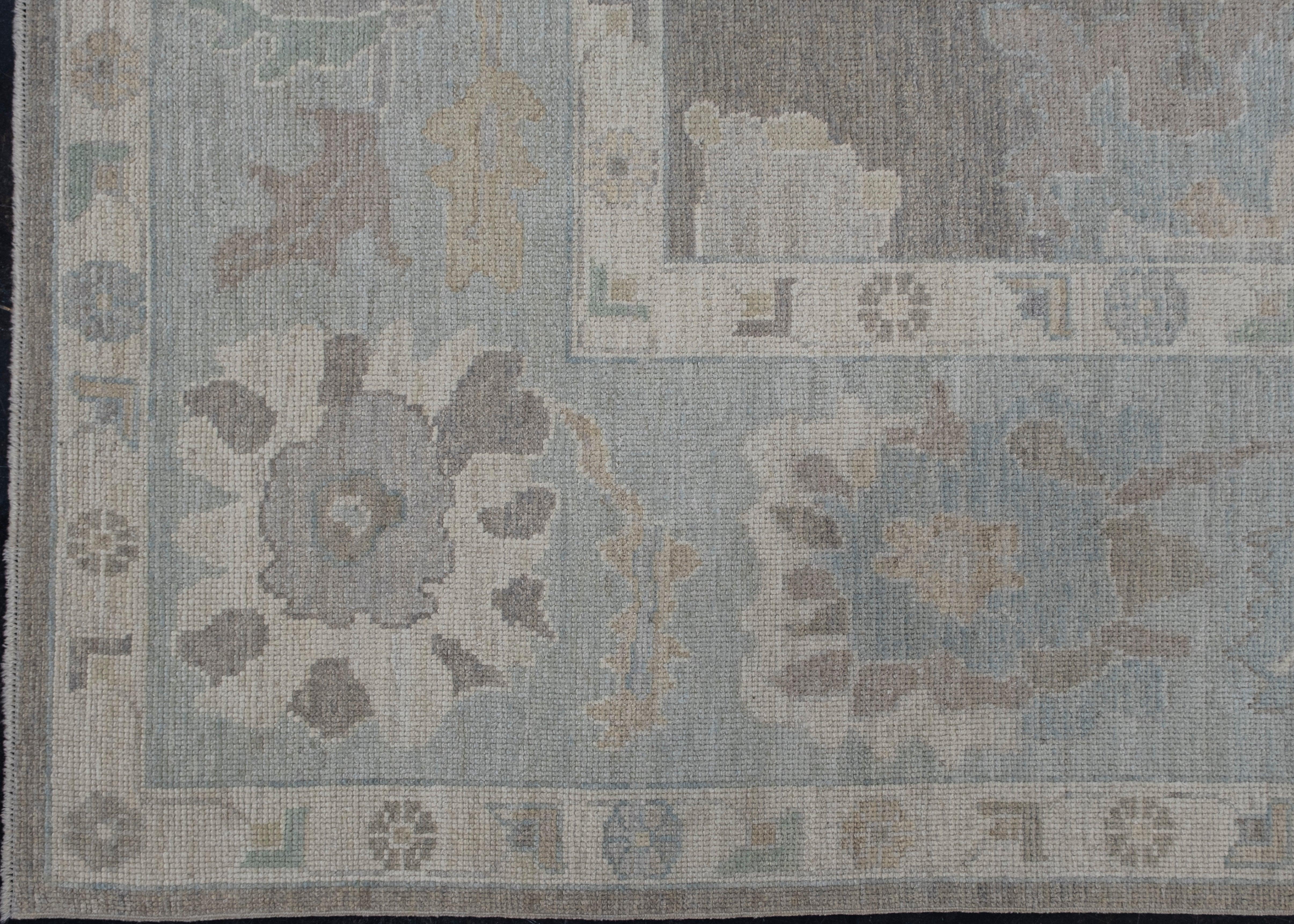 Contemporary Turkish Oushak Rug 11'8