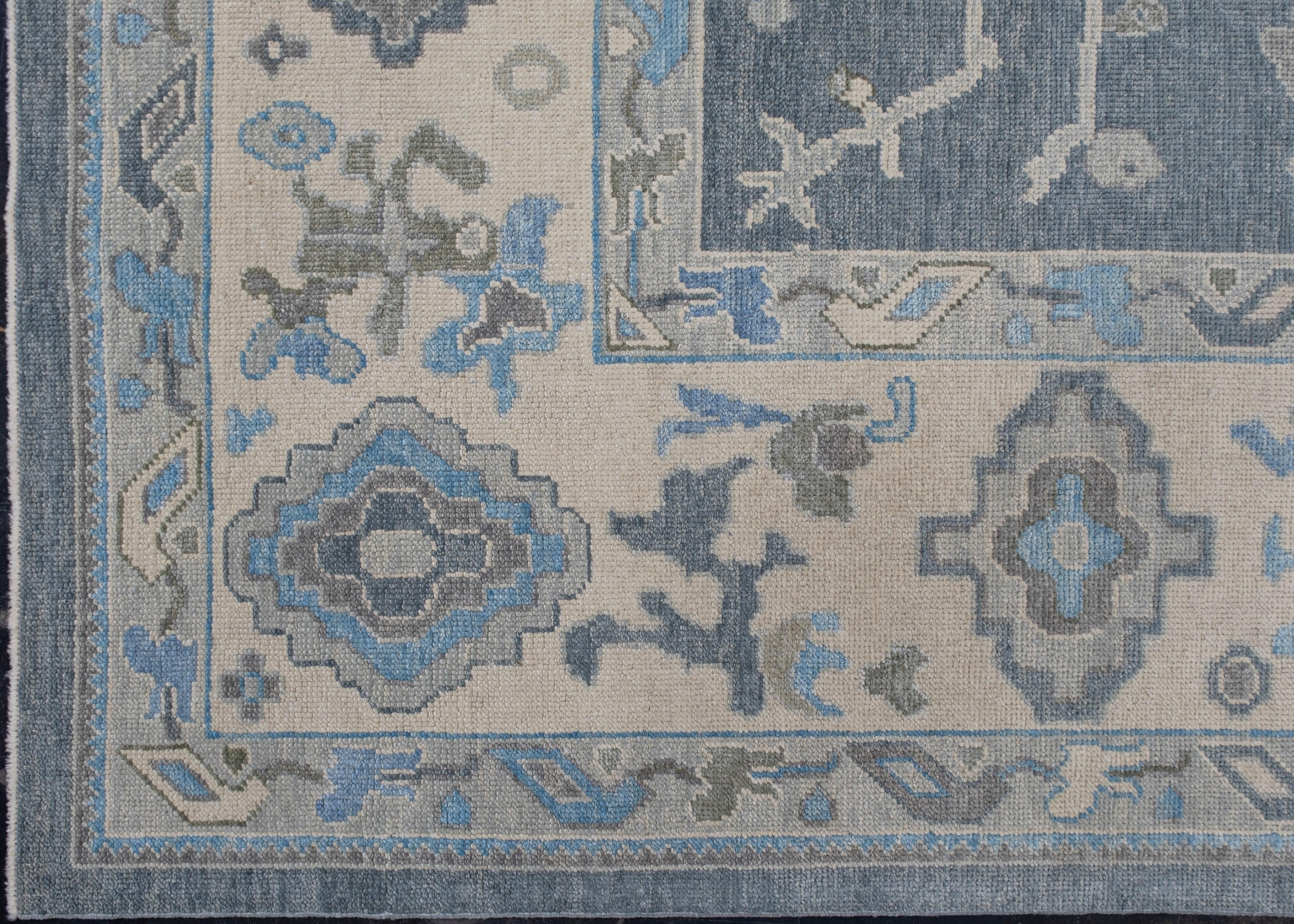 Oushak Rug Oriental Hand Knotted Turkish Oushak 8'5