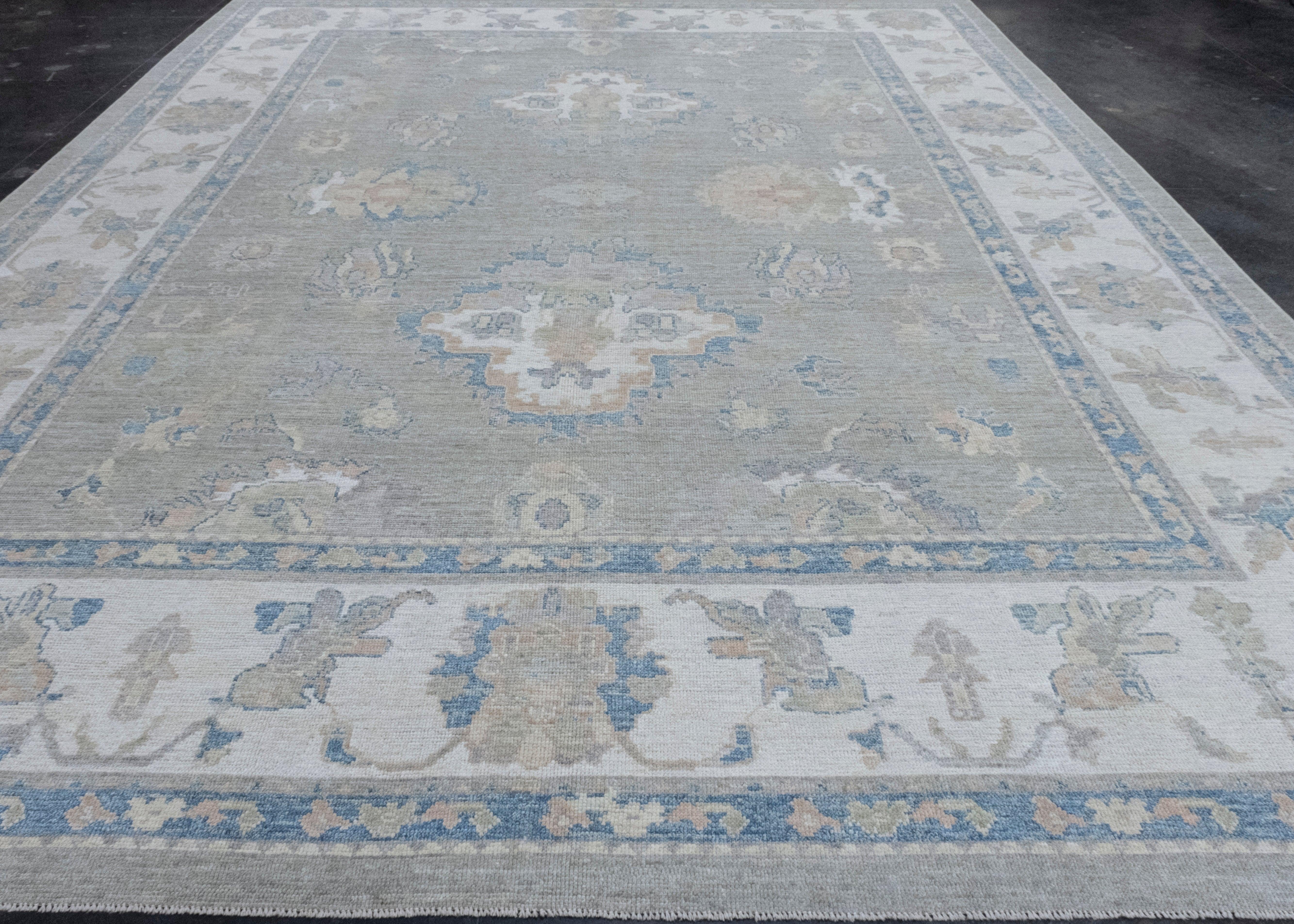 Turkish Oushak Rug 11'9