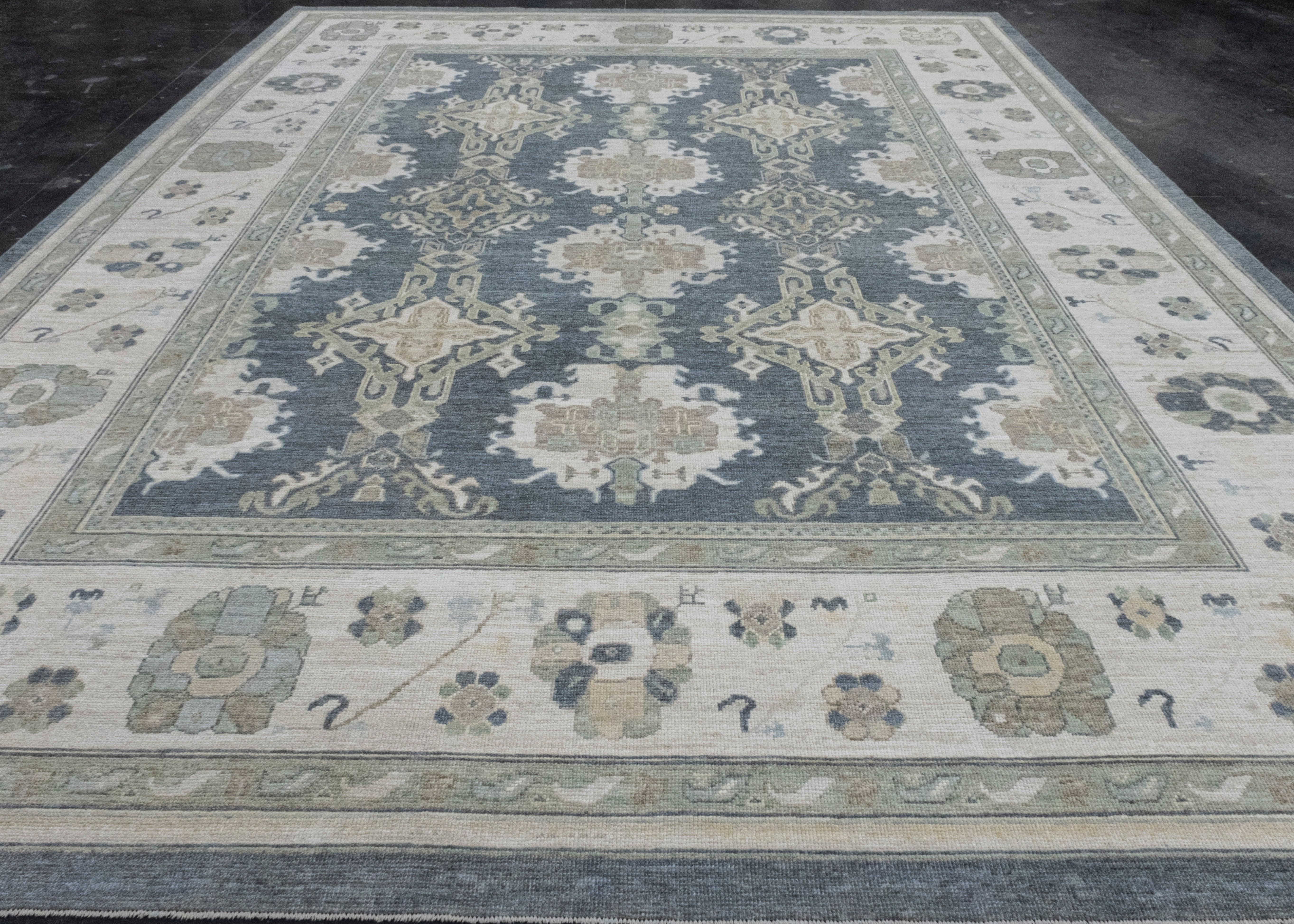 Turkish Oushak Rug 11'9