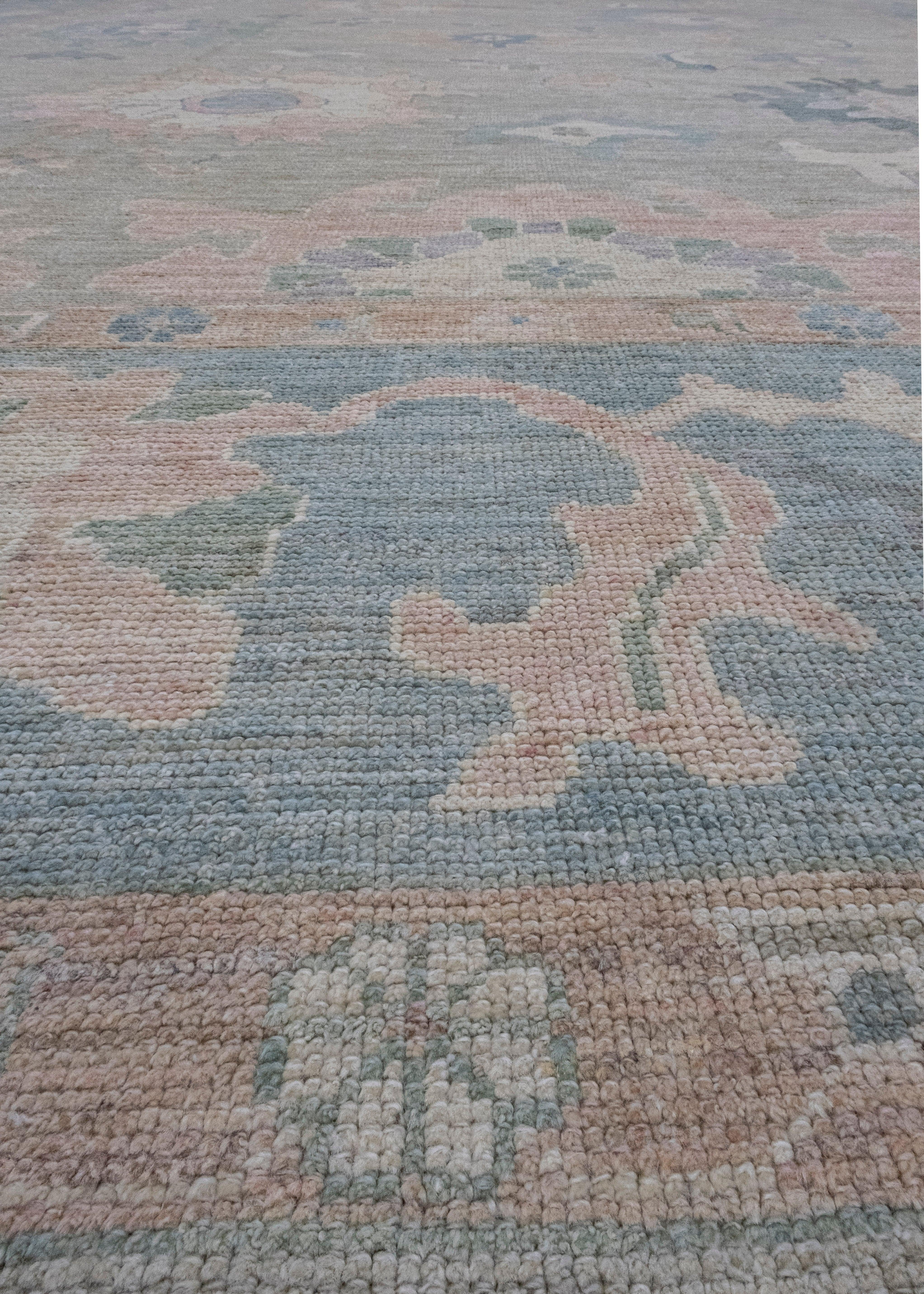 Wool Turkish Oushak Rug 12' x 14'11