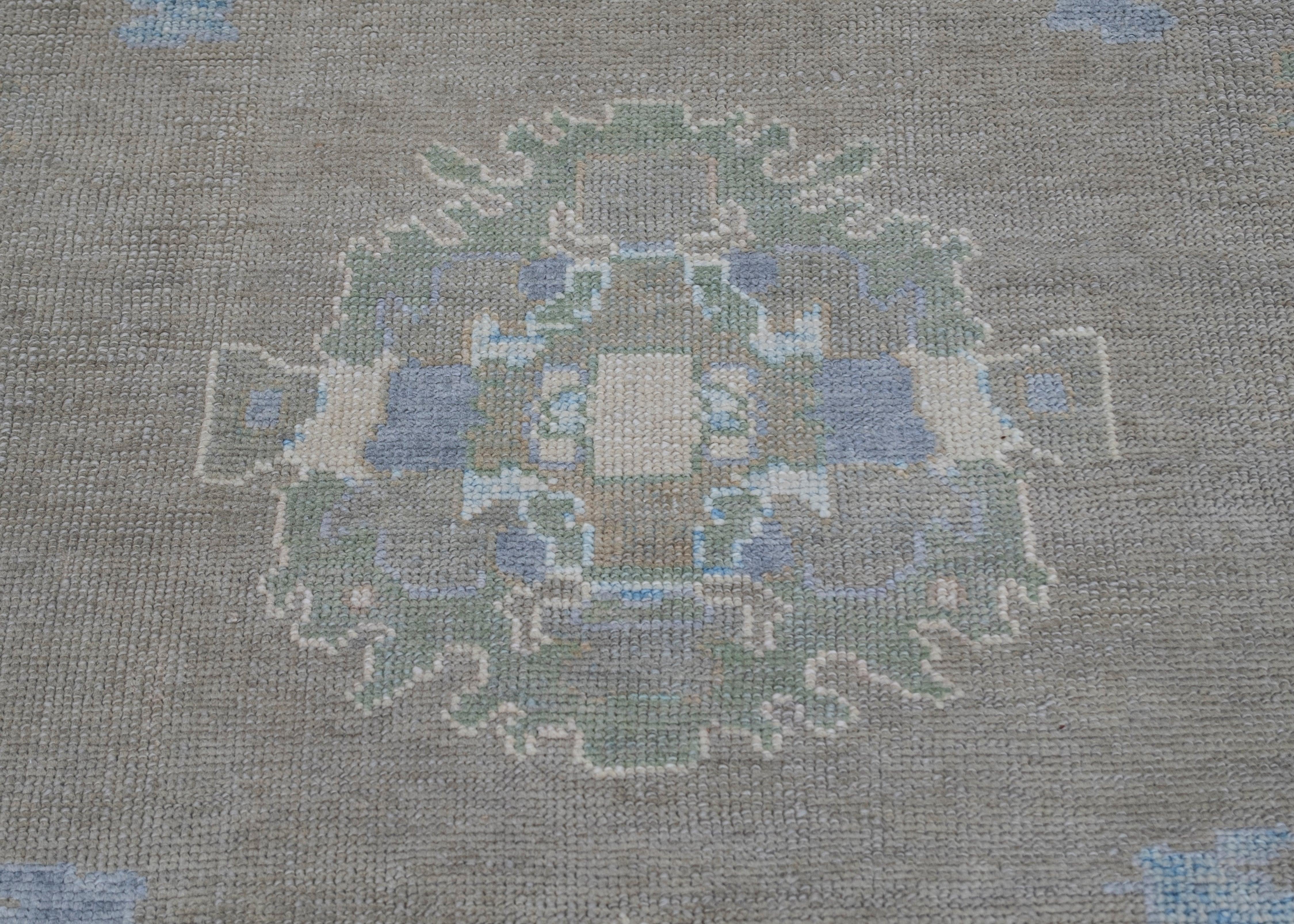 Oushak Rug Oriental Hand Knotted Turkish Oushak 7'7