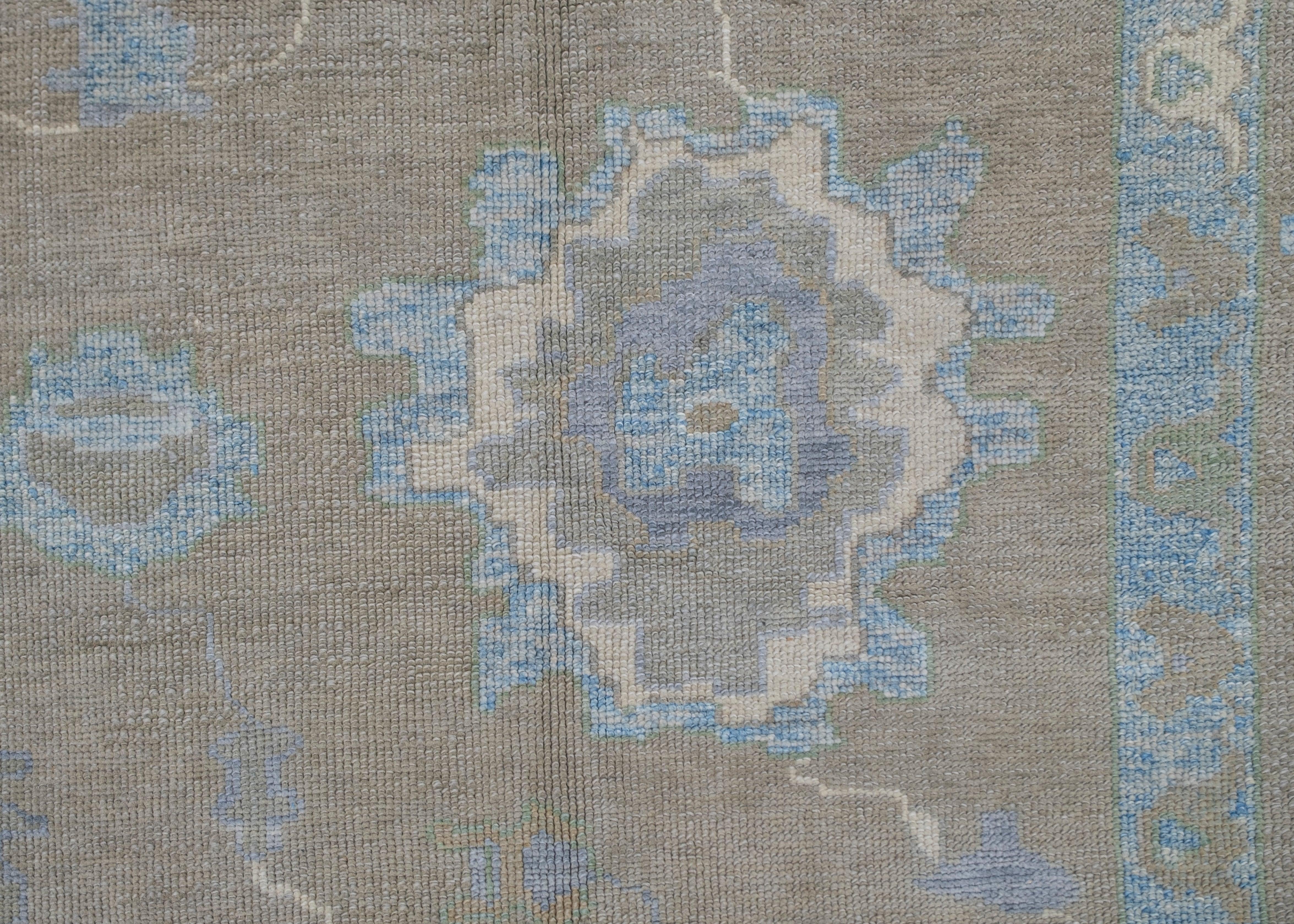 Contemporary Turkish Oushak Rug 12' x 15' #11893 For Sale