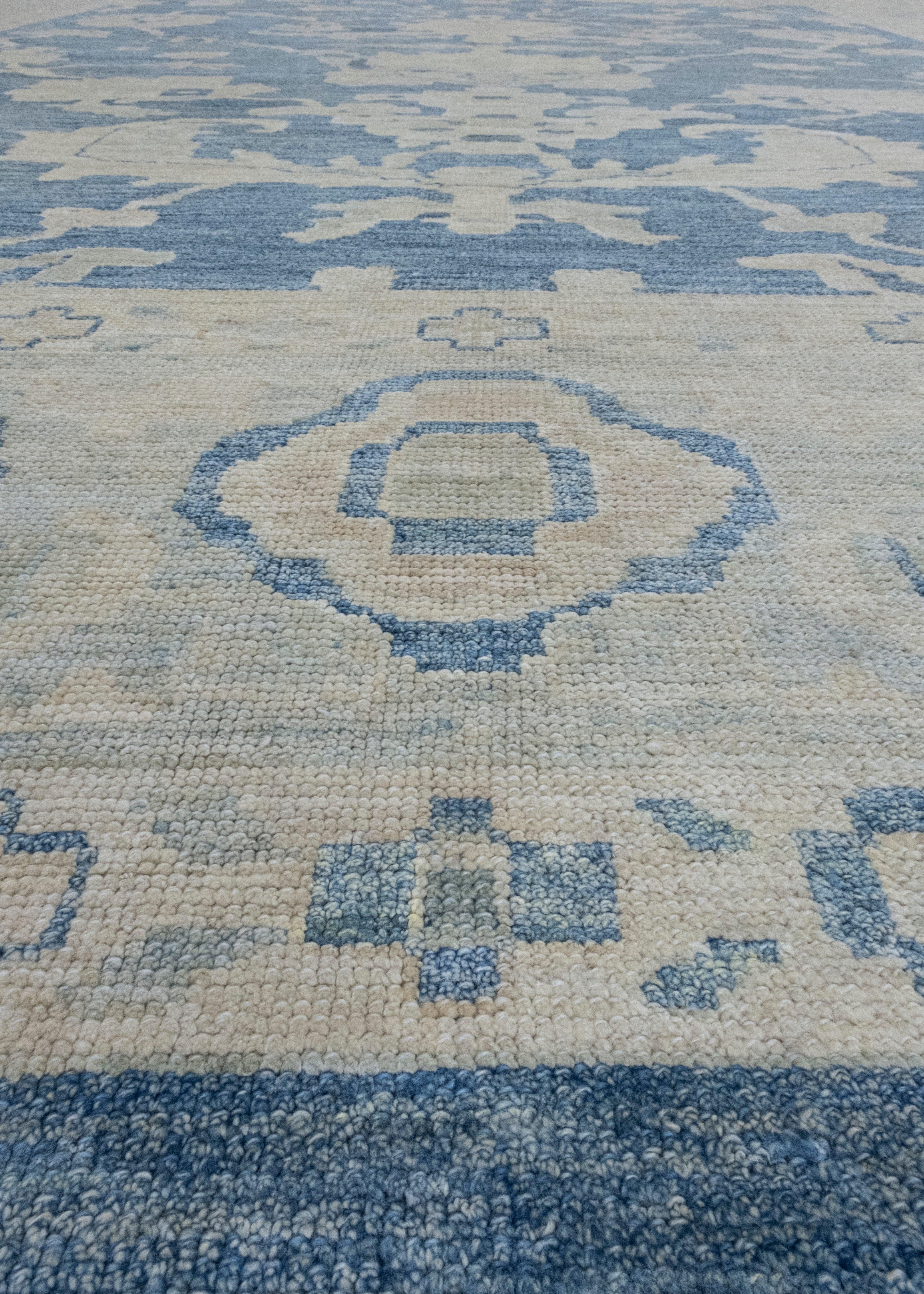 Contemporary Turkish Oushak Rug 12' x 15'1