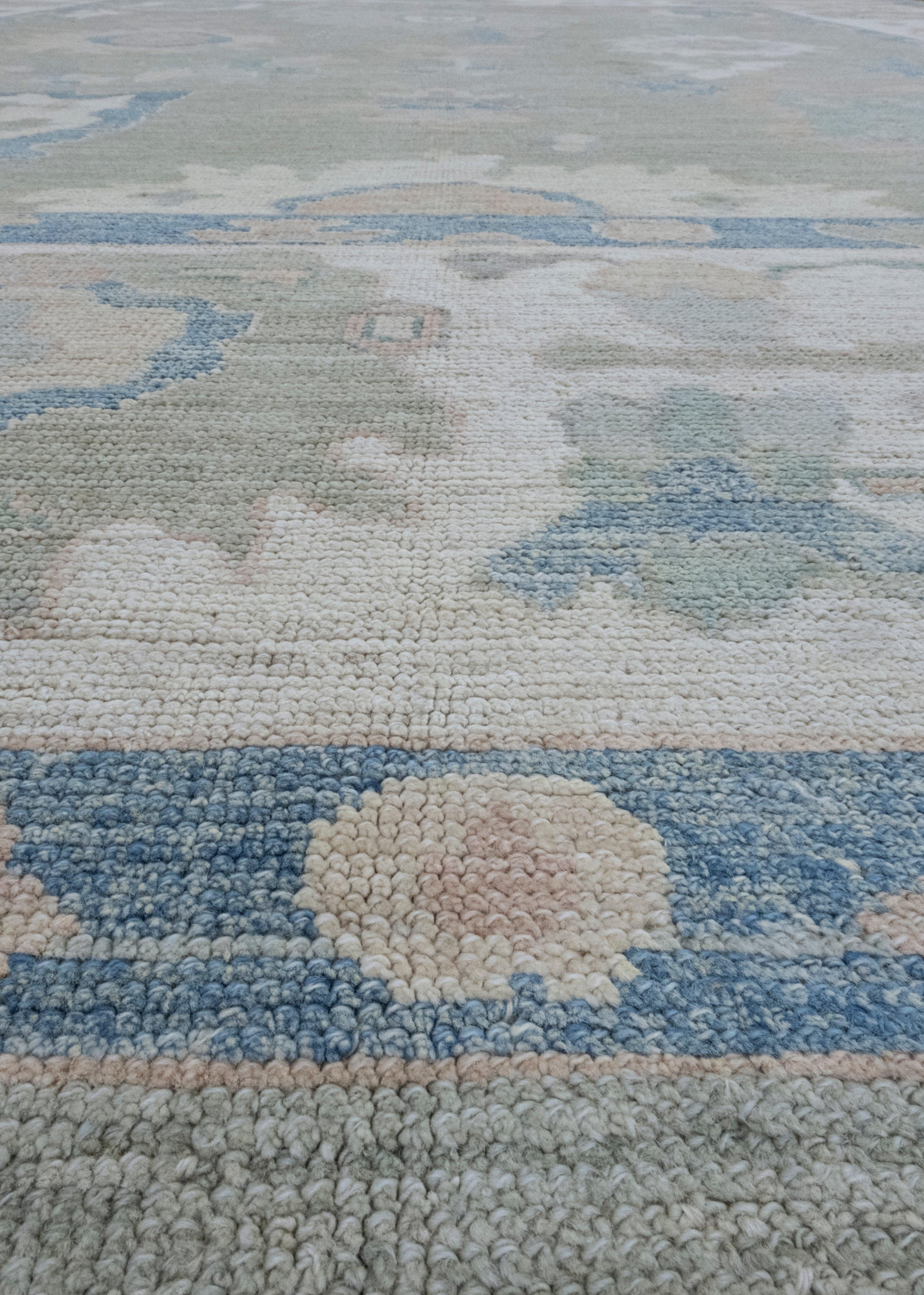 Contemporary Turkish Oushak Rug 12' x 15'11