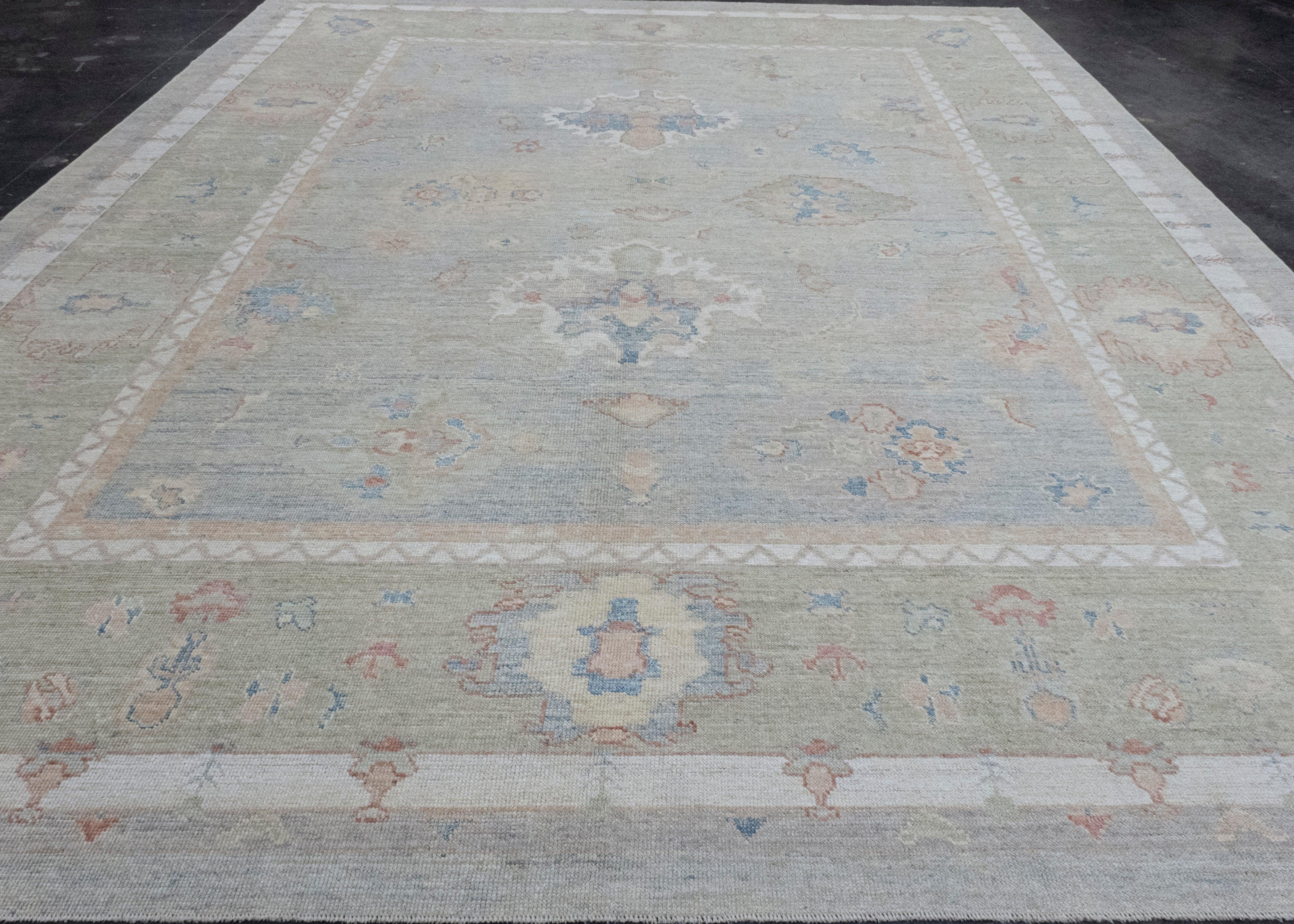 Turkish Oushak Rug 12' x 15'2