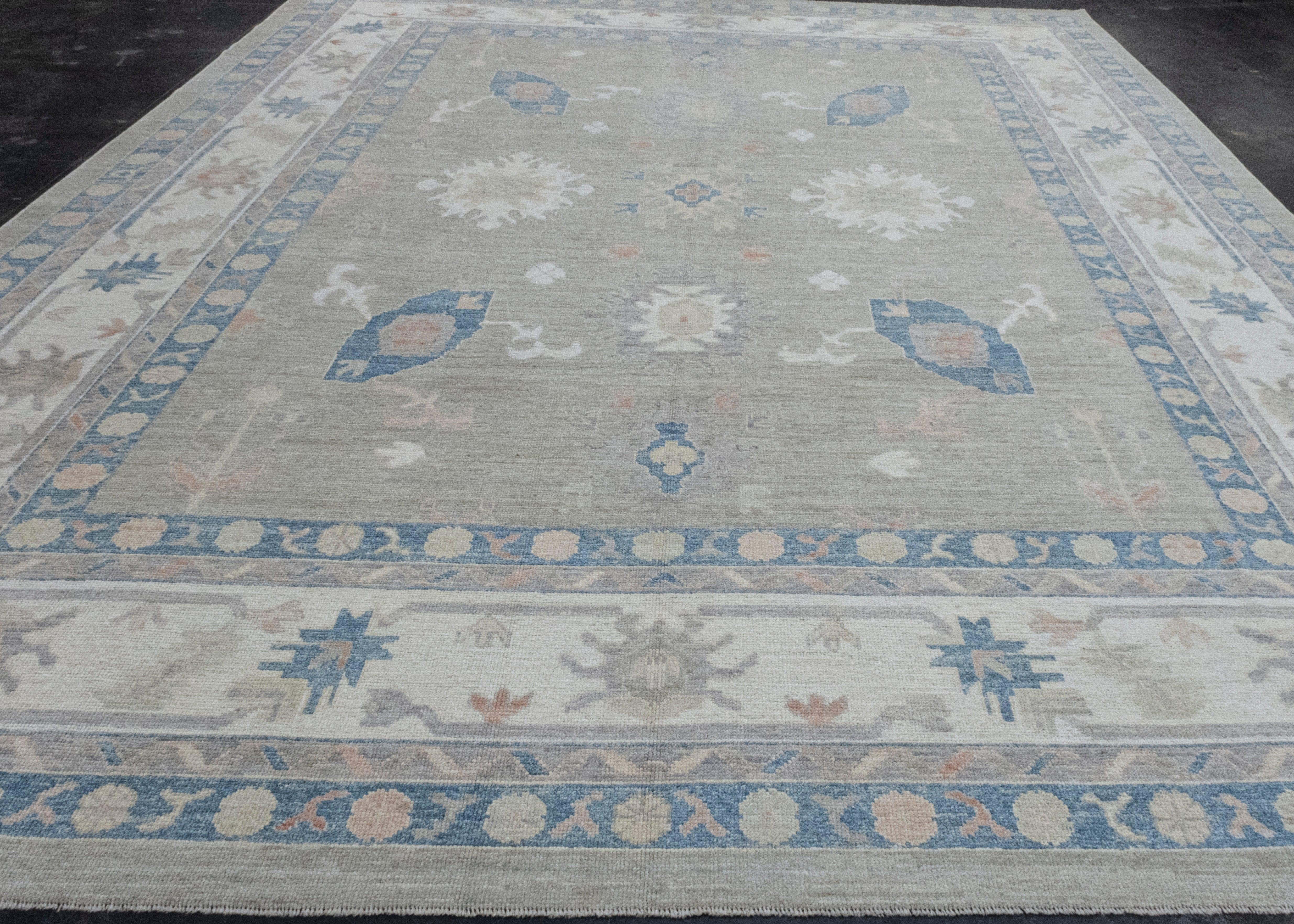 Turkish Oushak Rug 12' x 15'3