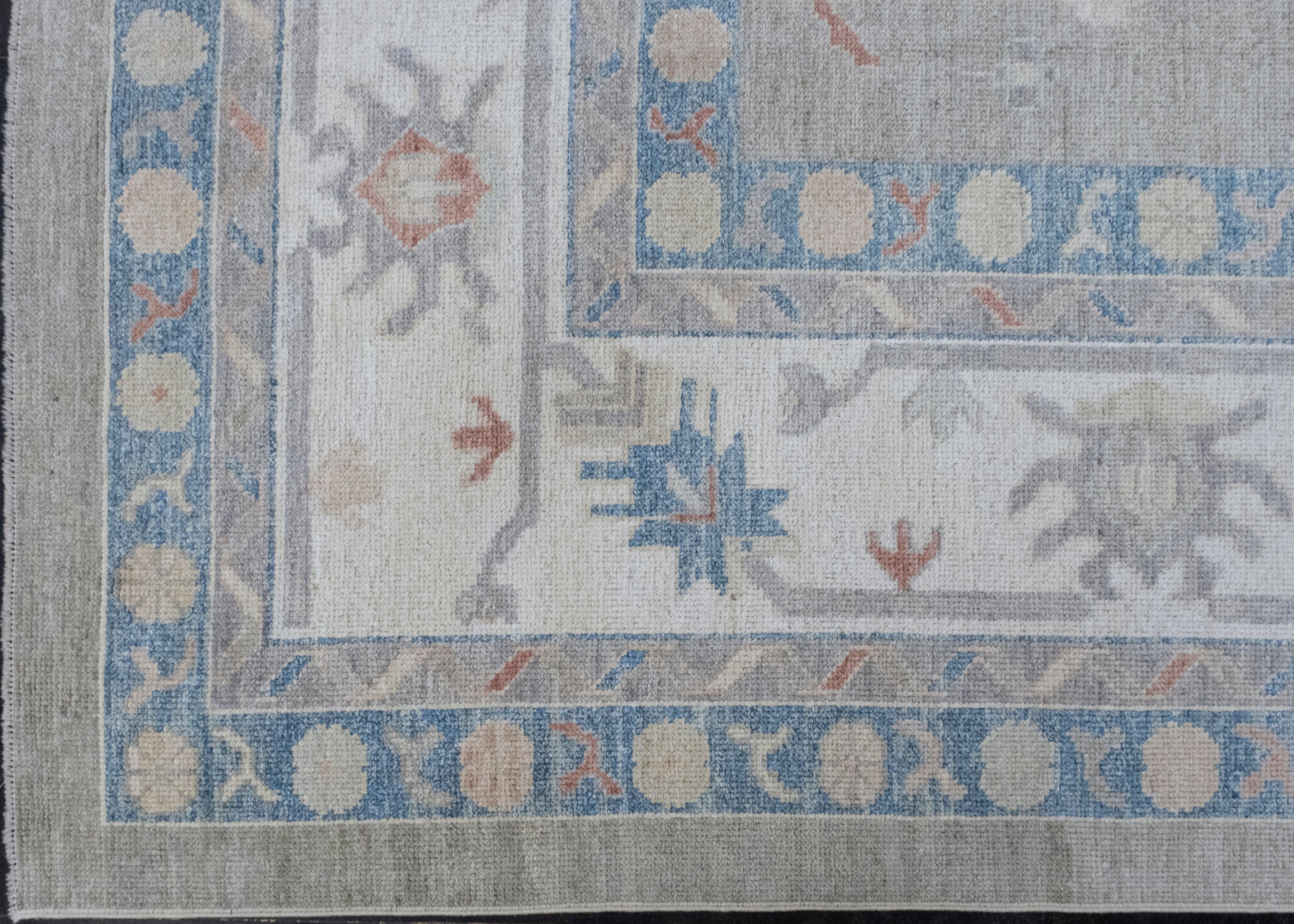 Wool Turkish Oushak Rug 12' x 15'3