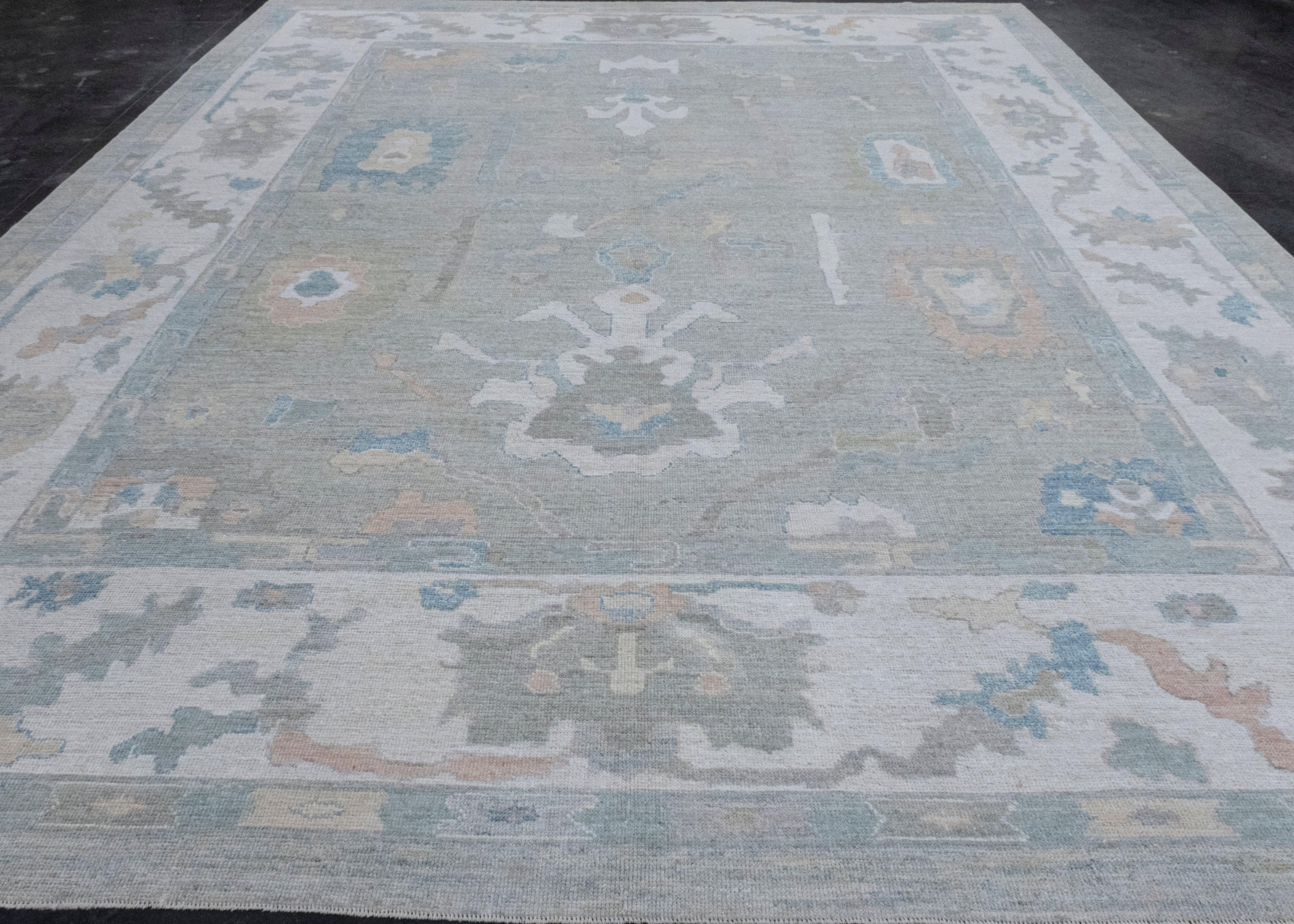 Turkish Oushak Rug 12' x 15'3