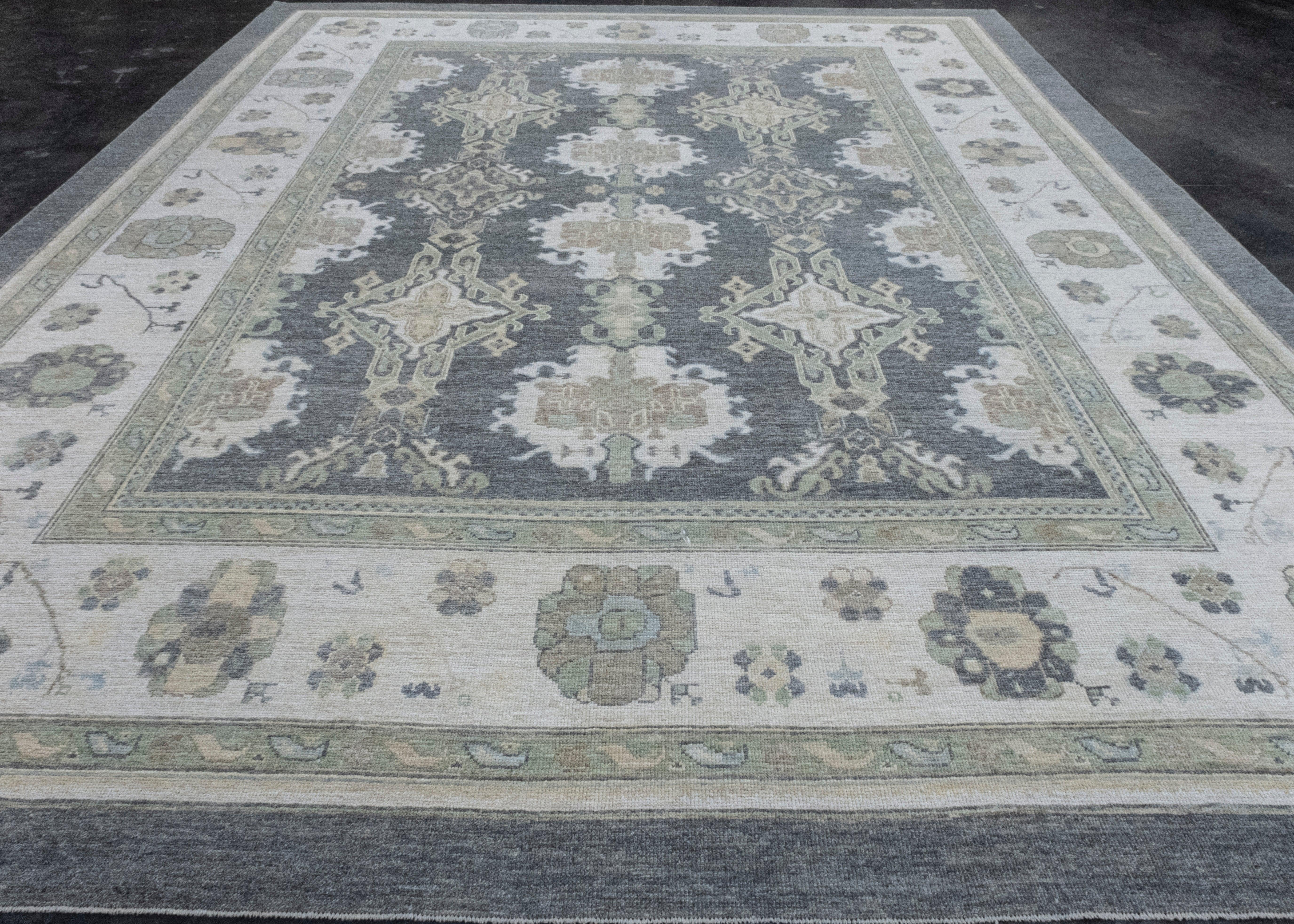 Turkish Oushak Rug 12' x 15'5