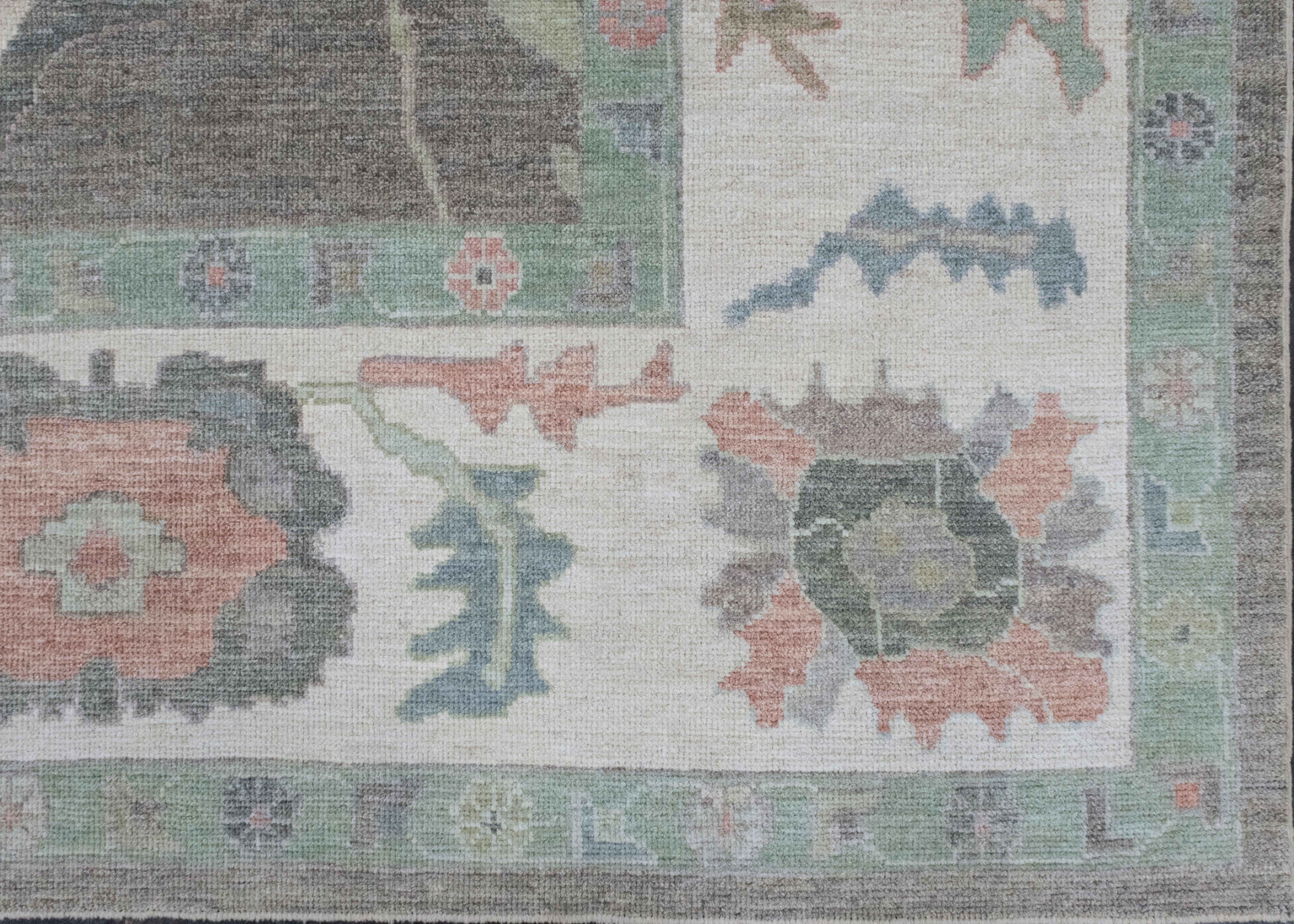 Contemporary Turkish Oushak Rug 12' x 15'6