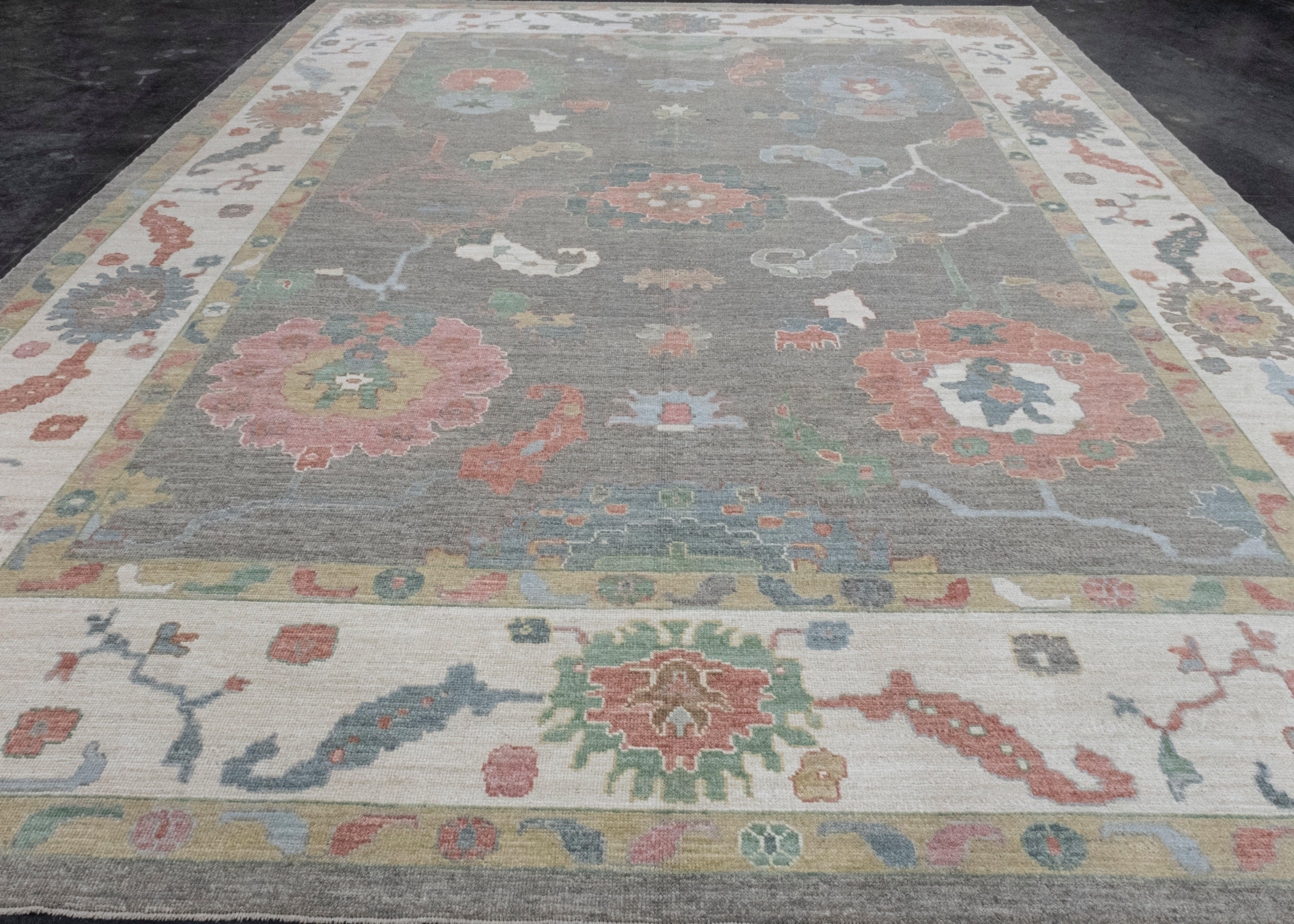 Turkish Oushak Rug 12' x 15'7