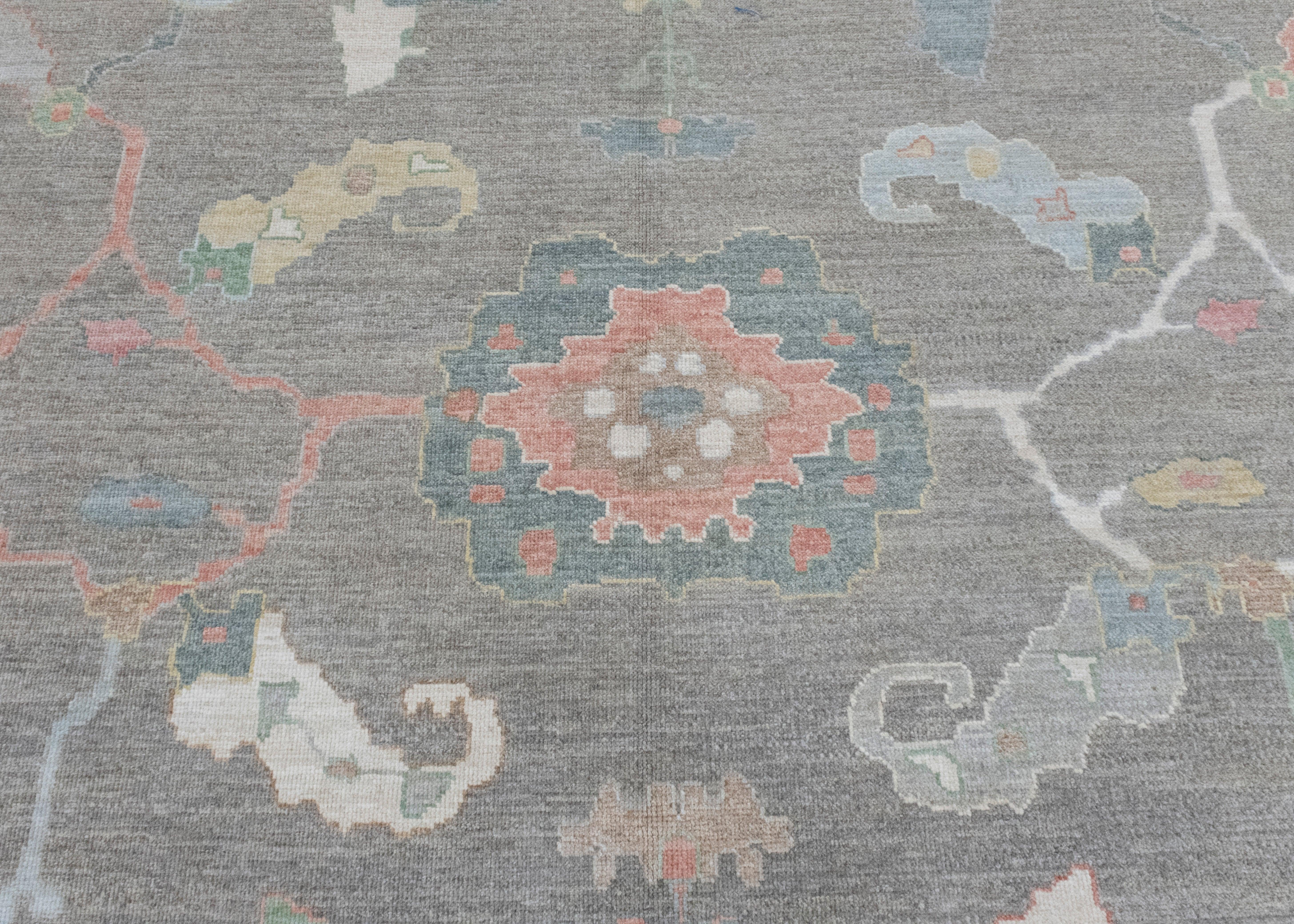 Wool Turkish Oushak Rug 12' x 15'7